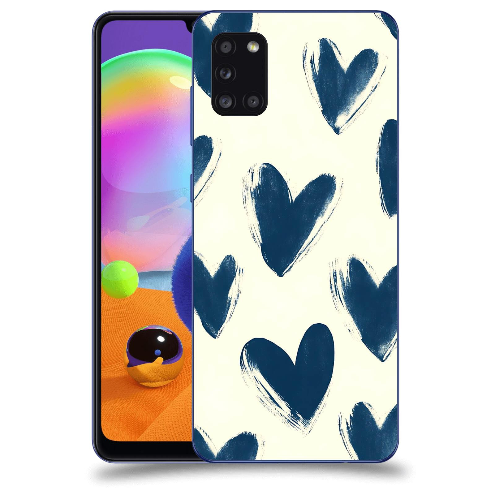 ACOVER Kryt na mobil Samsung Galaxy A31 A315F - Blue hearts