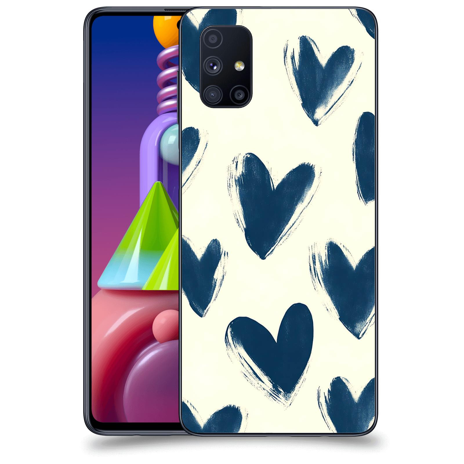 ACOVER Kryt na mobil Samsung Galaxy M51 M515F - Blue hearts