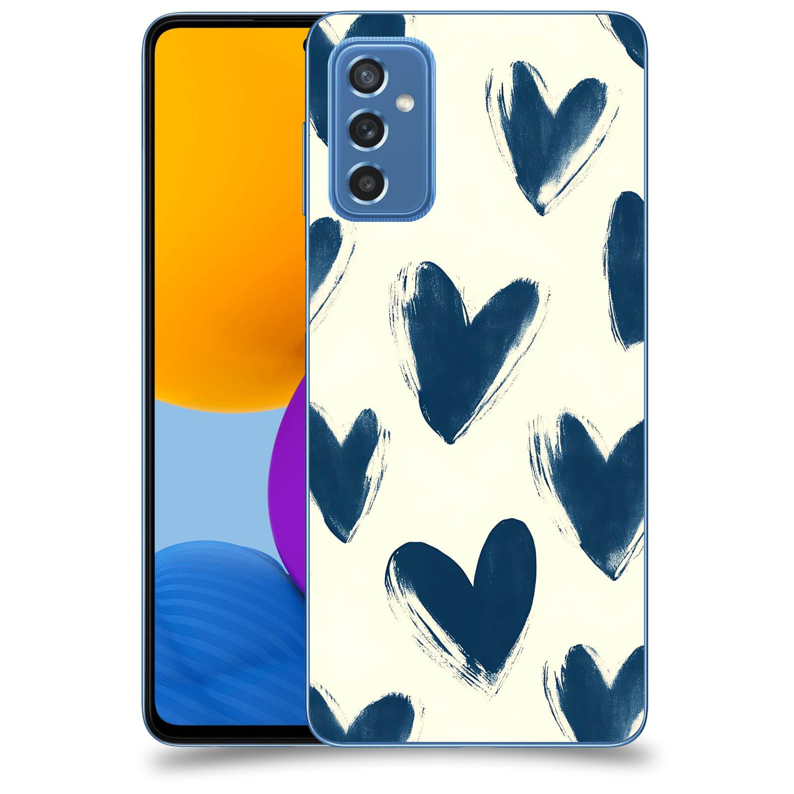 ACOVER Kryt na mobil Samsung Galaxy M52 5G - Blue hearts