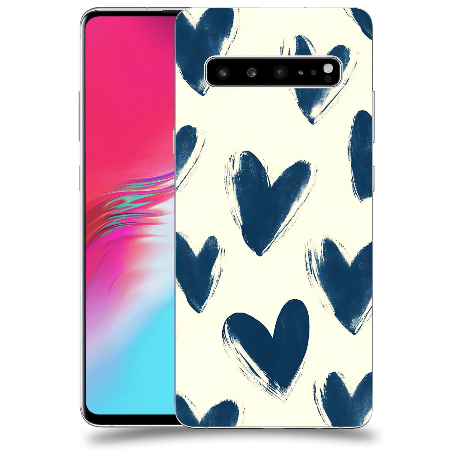 ACOVER Kryt na mobil Samsung Galaxy S10 G973 - Blue hearts