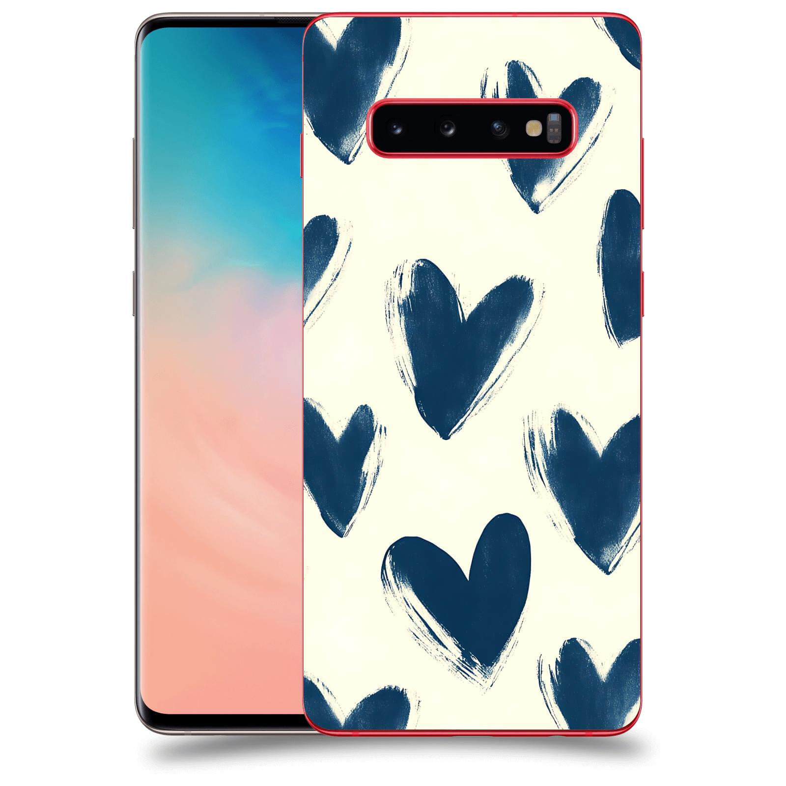 ACOVER Kryt na mobil Samsung Galaxy S10 Plus G975 - Blue hearts