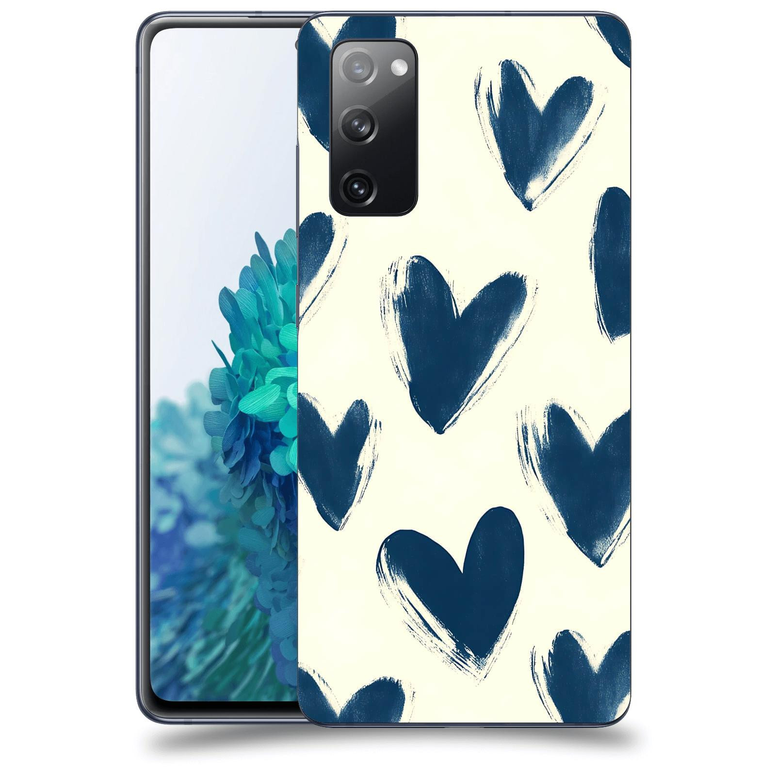 ACOVER Kryt na mobil Samsung Galaxy S20 FE - Blue hearts