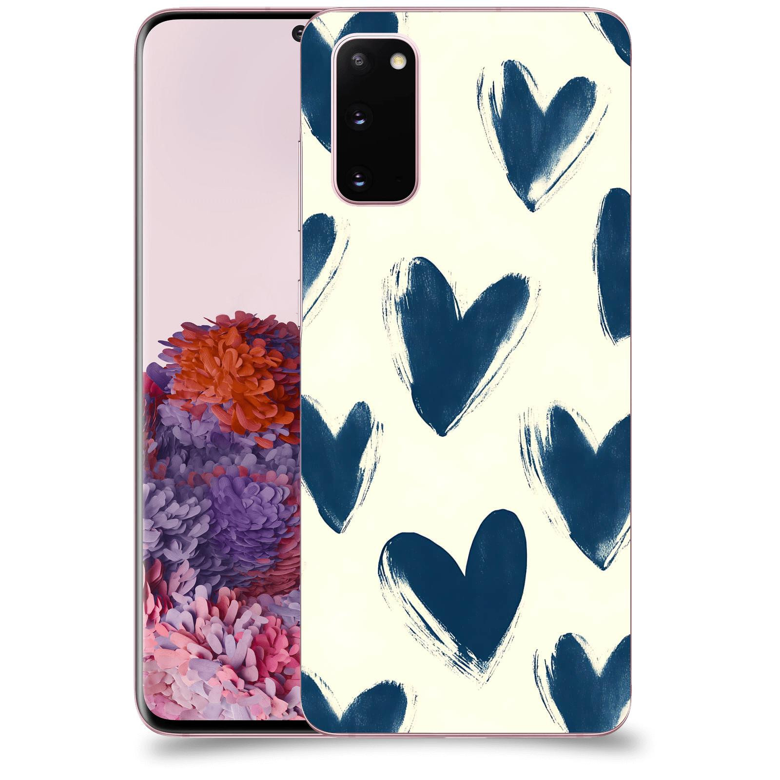 ACOVER Kryt na mobil Samsung Galaxy S20 G980F - Blue hearts