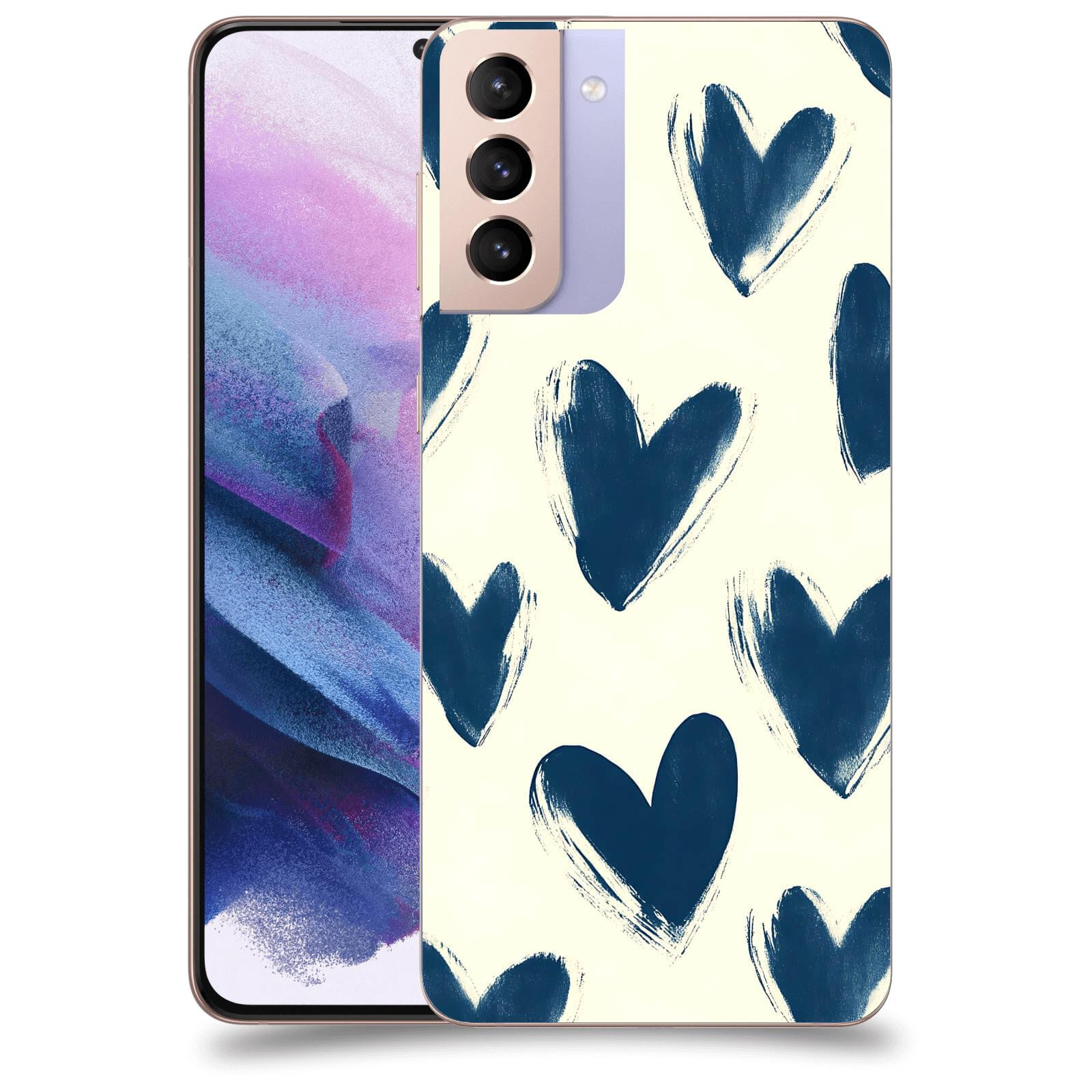 ACOVER Kryt na mobil Samsung Galaxy S21+ G996F - Blue hearts