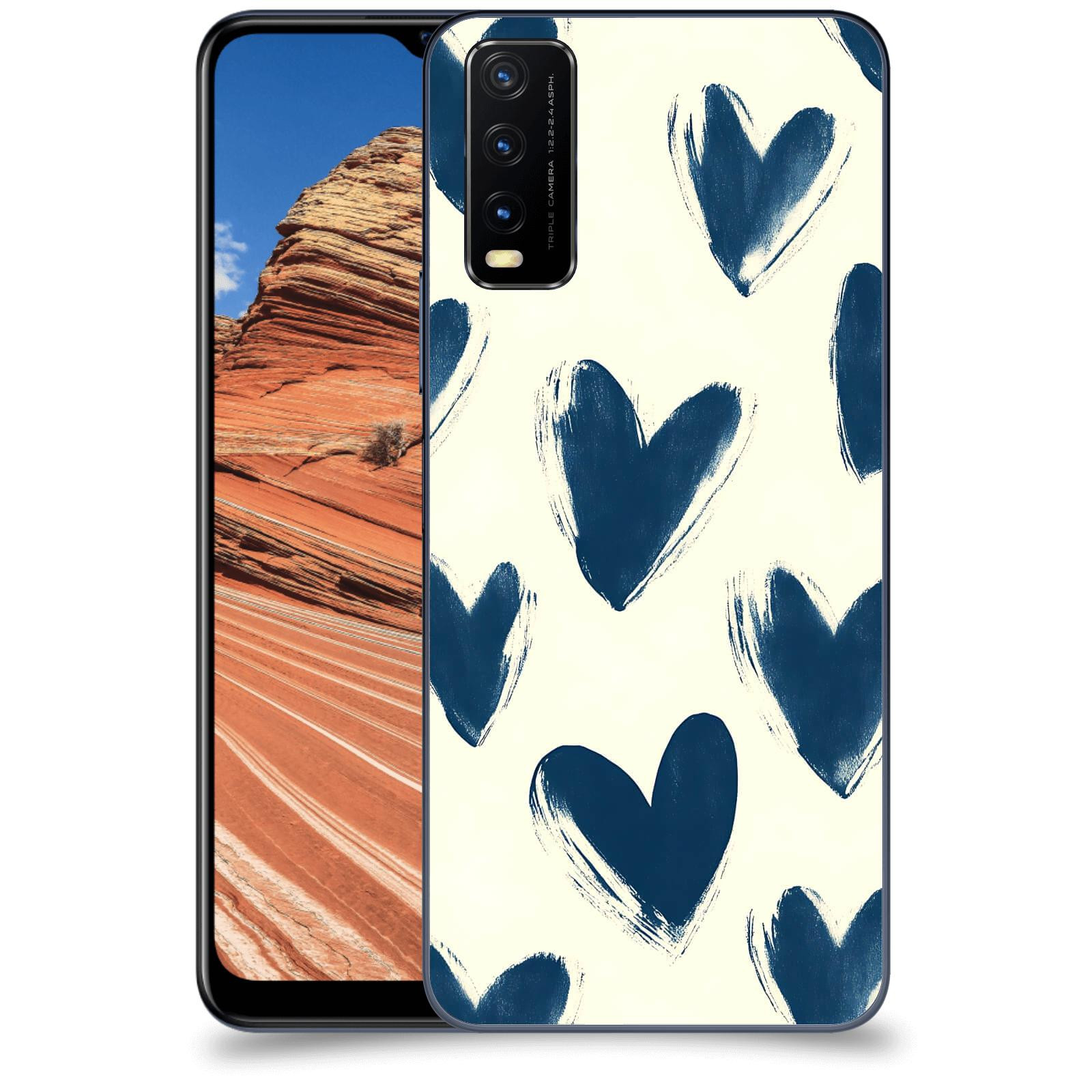 ACOVER Kryt na mobil Vivo Y20s - Blue hearts