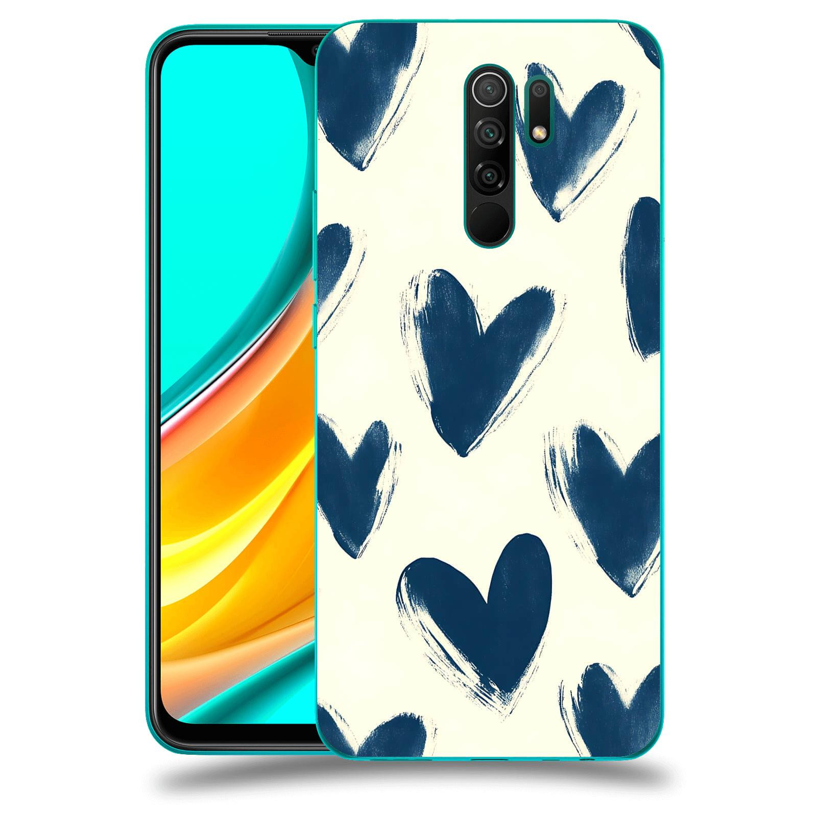 ACOVER Kryt na mobil Xiaomi Mi 9 - Blue hearts