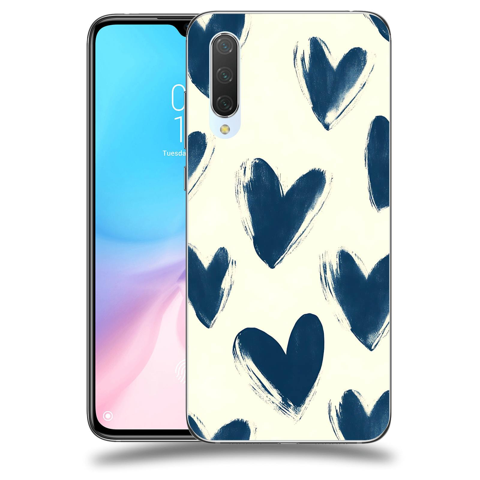 ACOVER Kryt na mobil Xiaomi Mi 9 Lite - Blue hearts