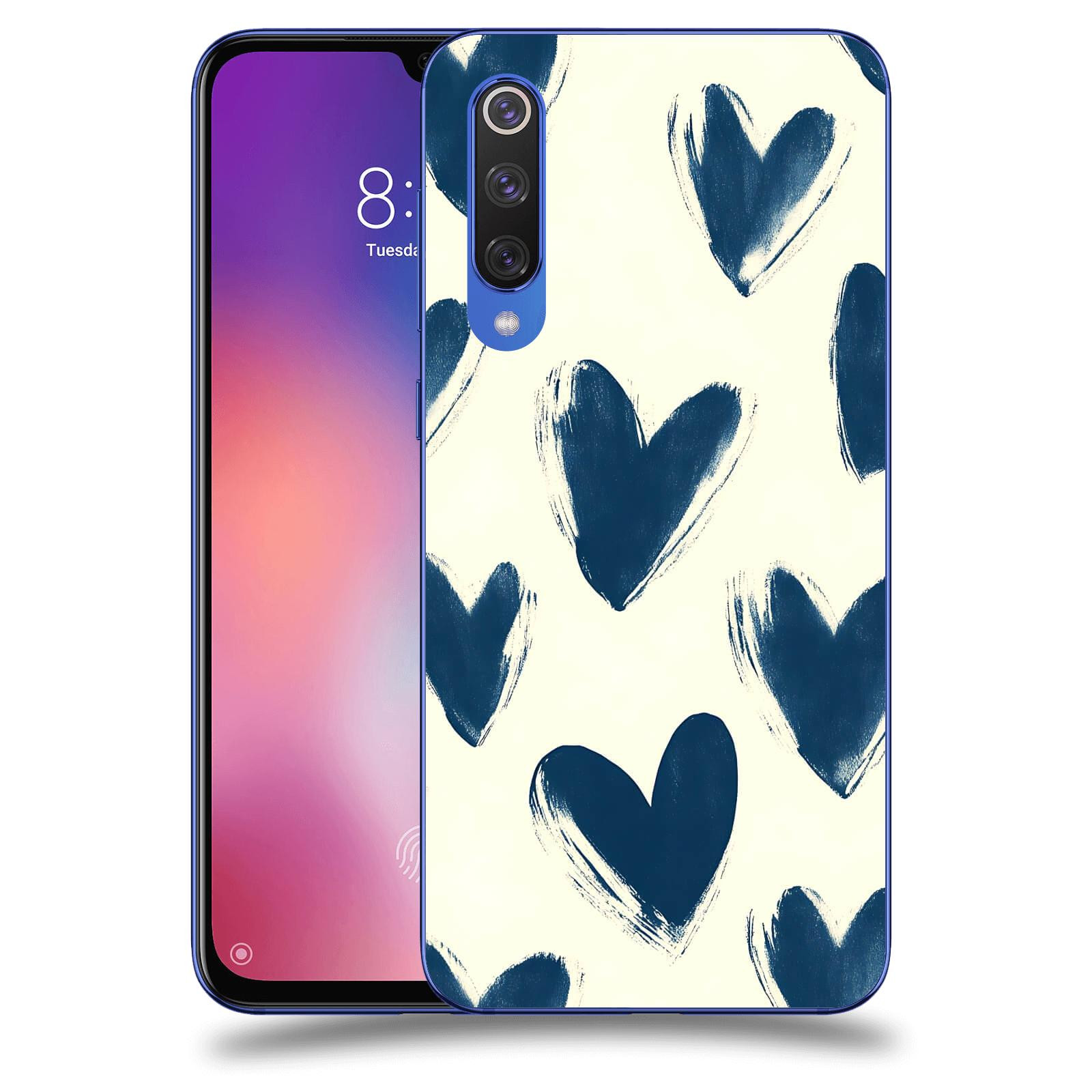 ACOVER Kryt na mobil Xiaomi Mi 9 SE - Blue hearts