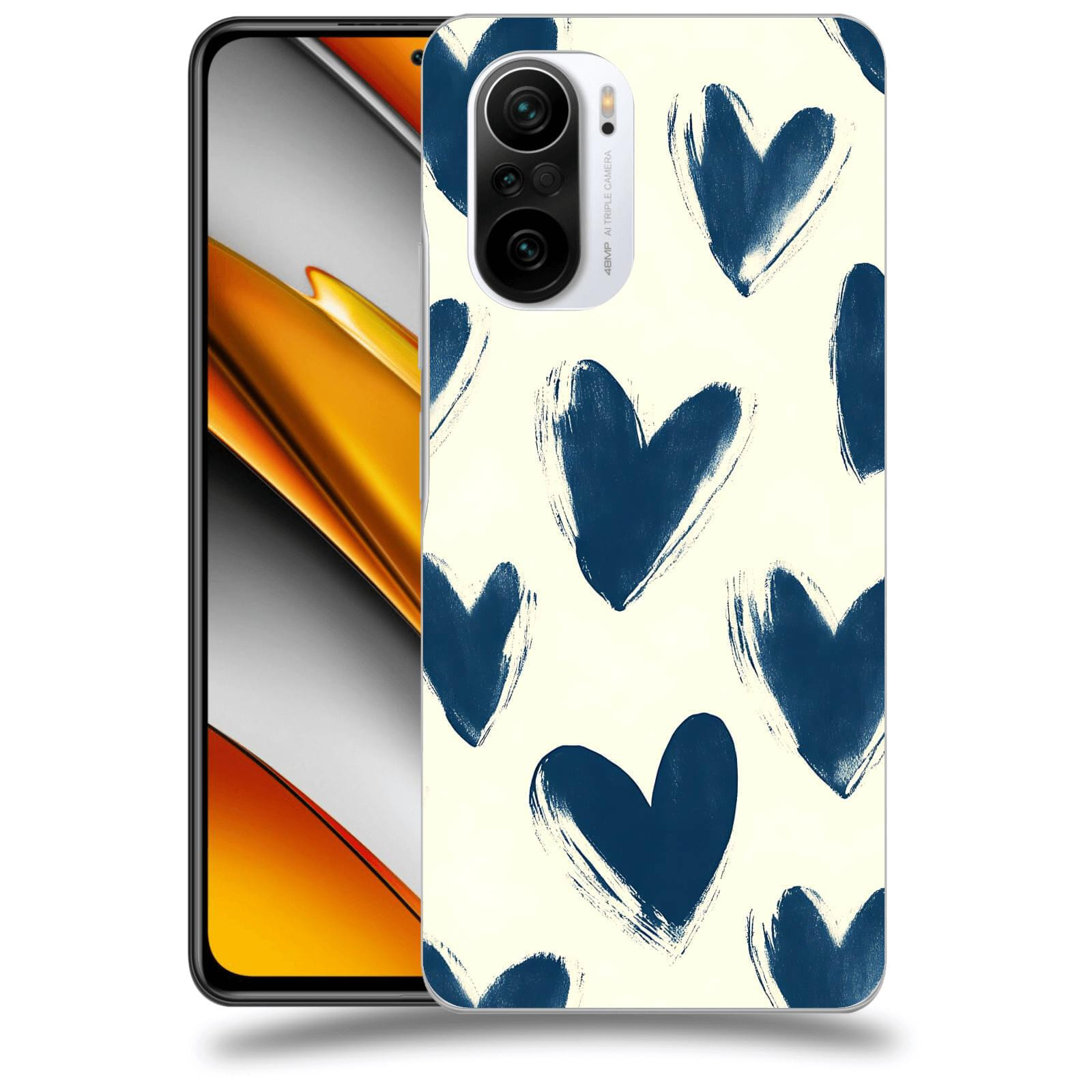 ACOVER Kryt na mobil Xiaomi Poco F3 - Blue hearts