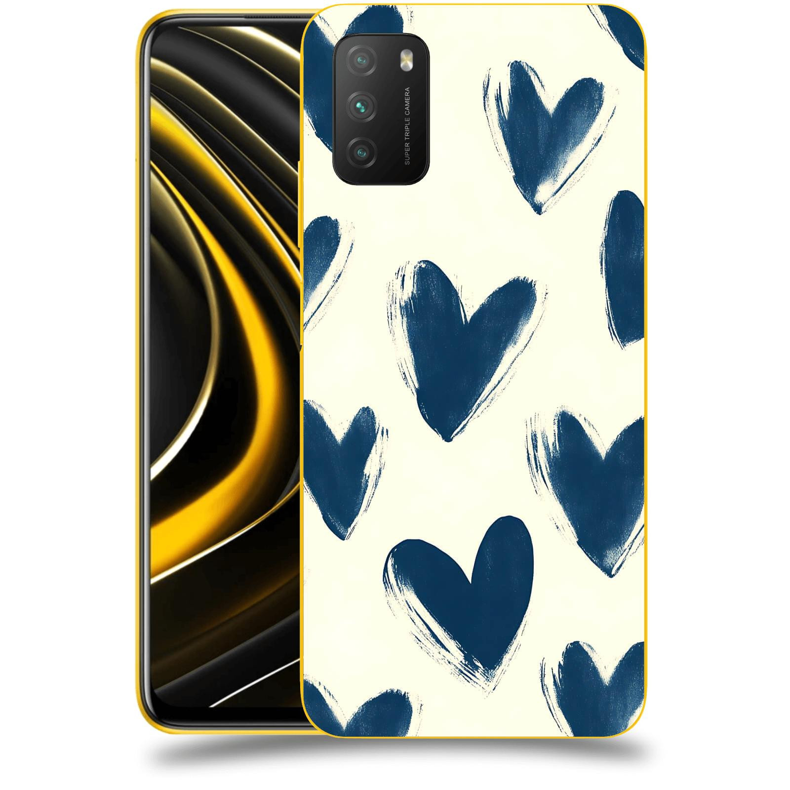 ACOVER Kryt na mobil Xiaomi Poco M3 - Blue hearts