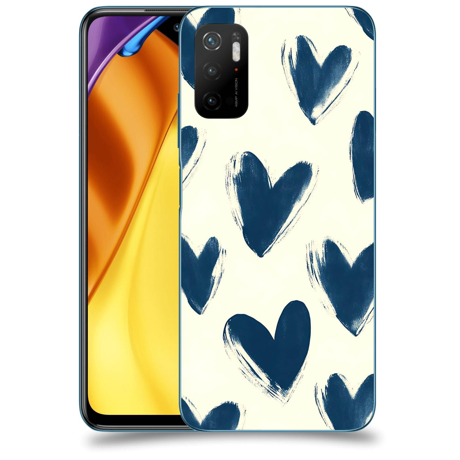 ACOVER Kryt na mobil Xiaomi Poco M3 Pro 5G - Blue hearts