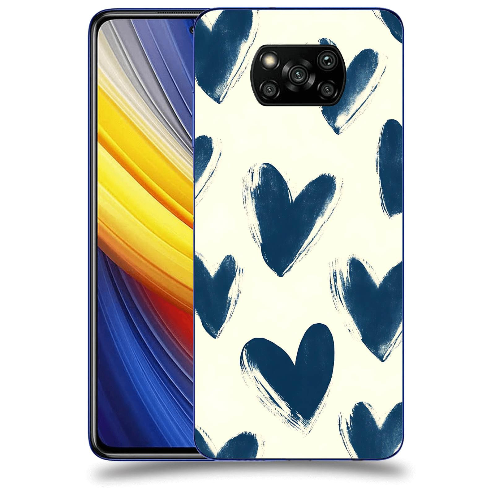 ACOVER Kryt na mobil Xiaomi Poco X3 Pro - Blue hearts