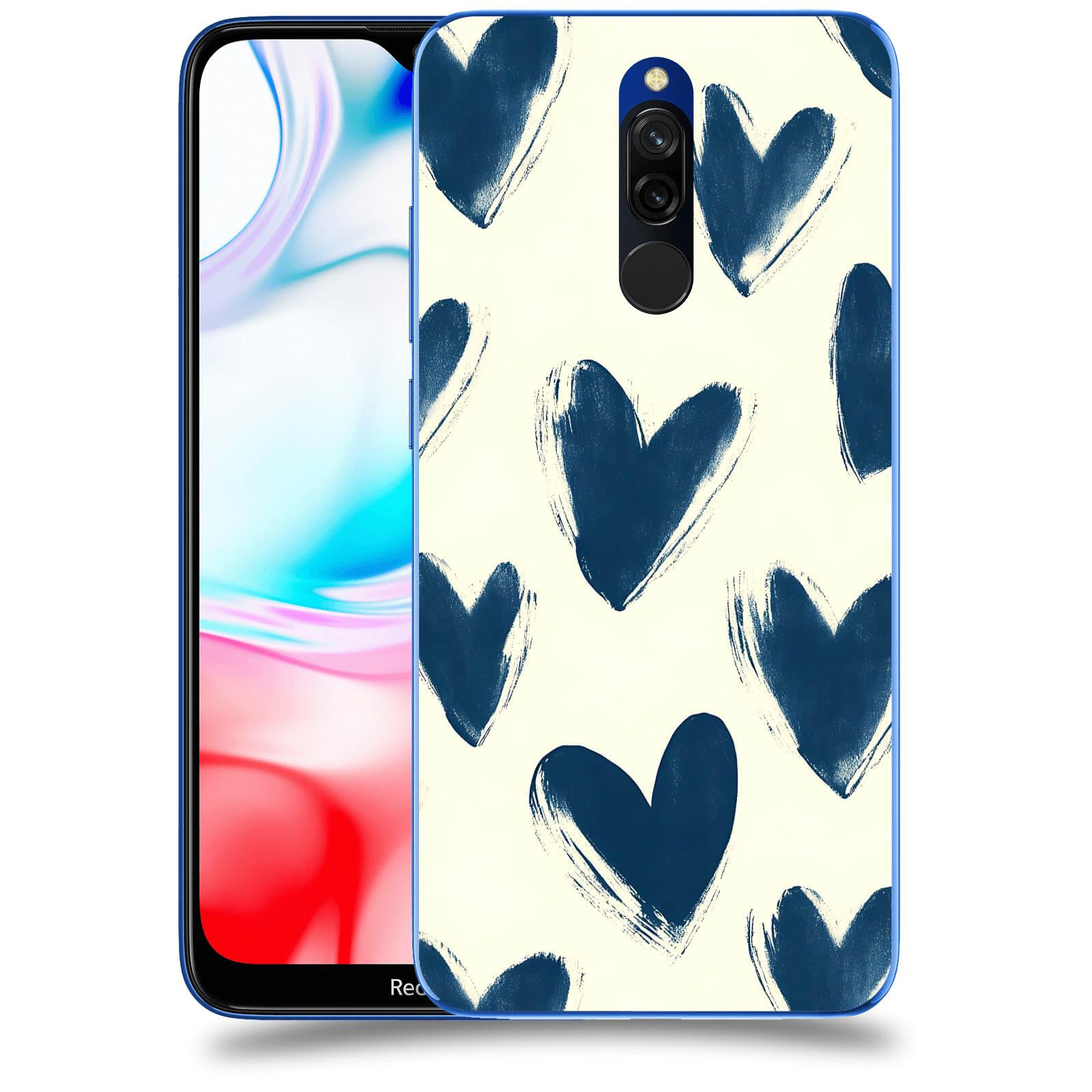 ACOVER Kryt na mobil Xiaomi Redmi 8 - Blue hearts