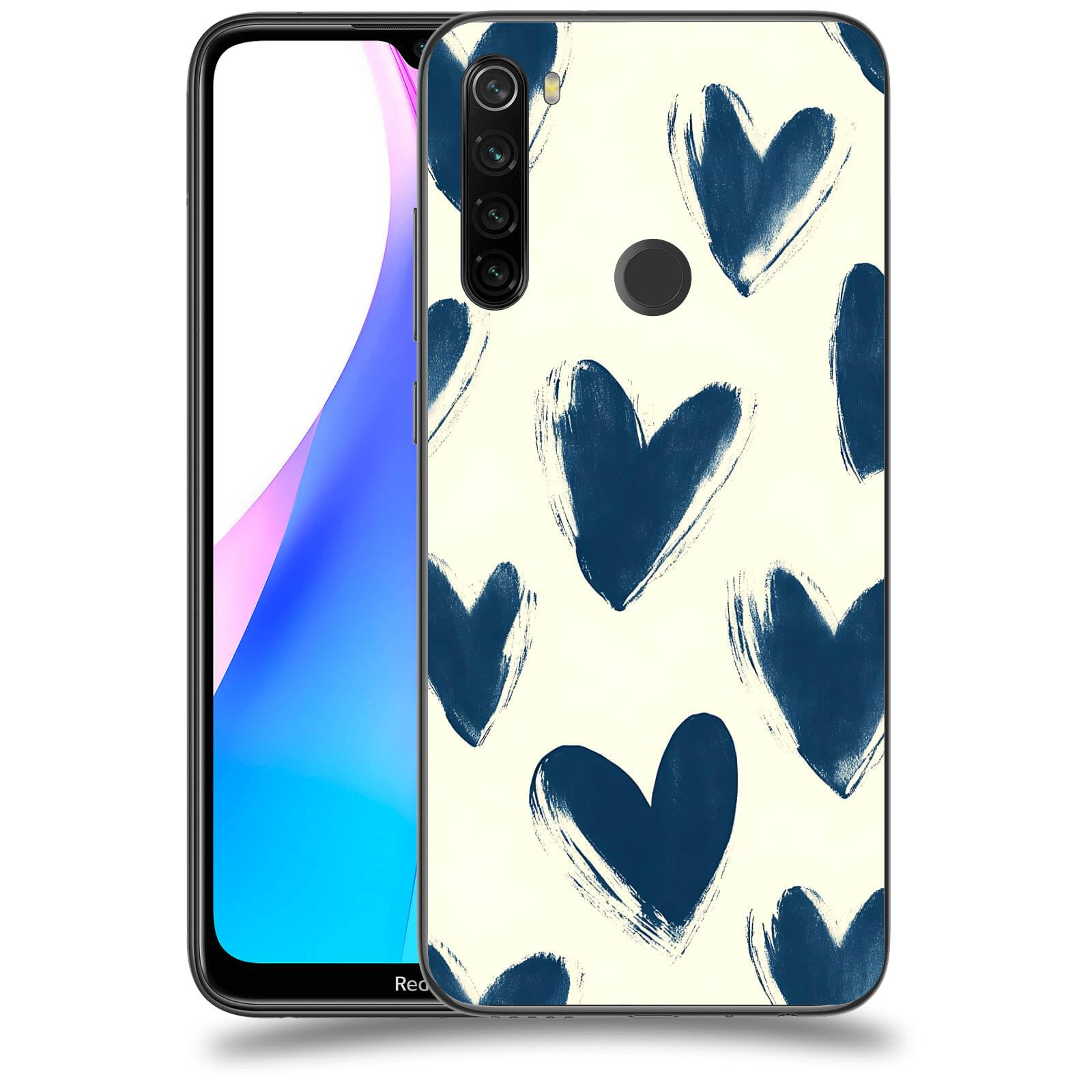 ACOVER Kryt na mobil Xiaomi Redmi Note 8T - Blue hearts