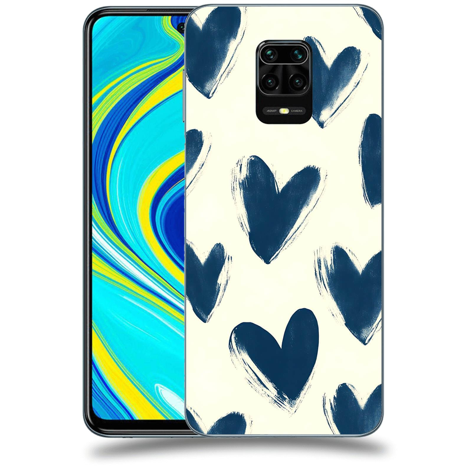 ACOVER Kryt na mobil Xiaomi Redmi Note 9S - Blue hearts