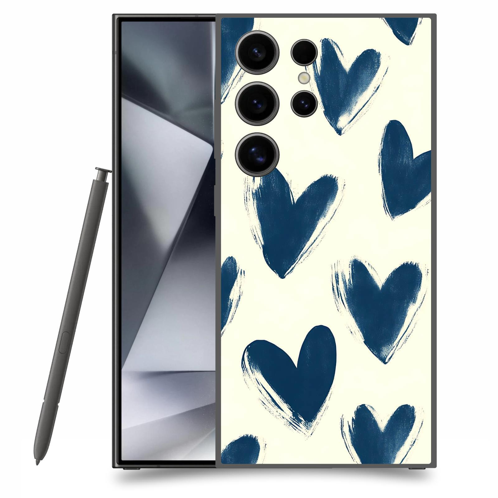 ACOVER Kryt na mobil Samsung Galaxy S24 Ultra - Blue hearts