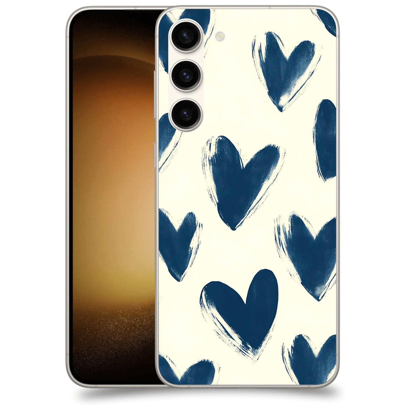 ACOVER Kryt na mobil Samsung Galaxy S23+ 5G - Blue hearts