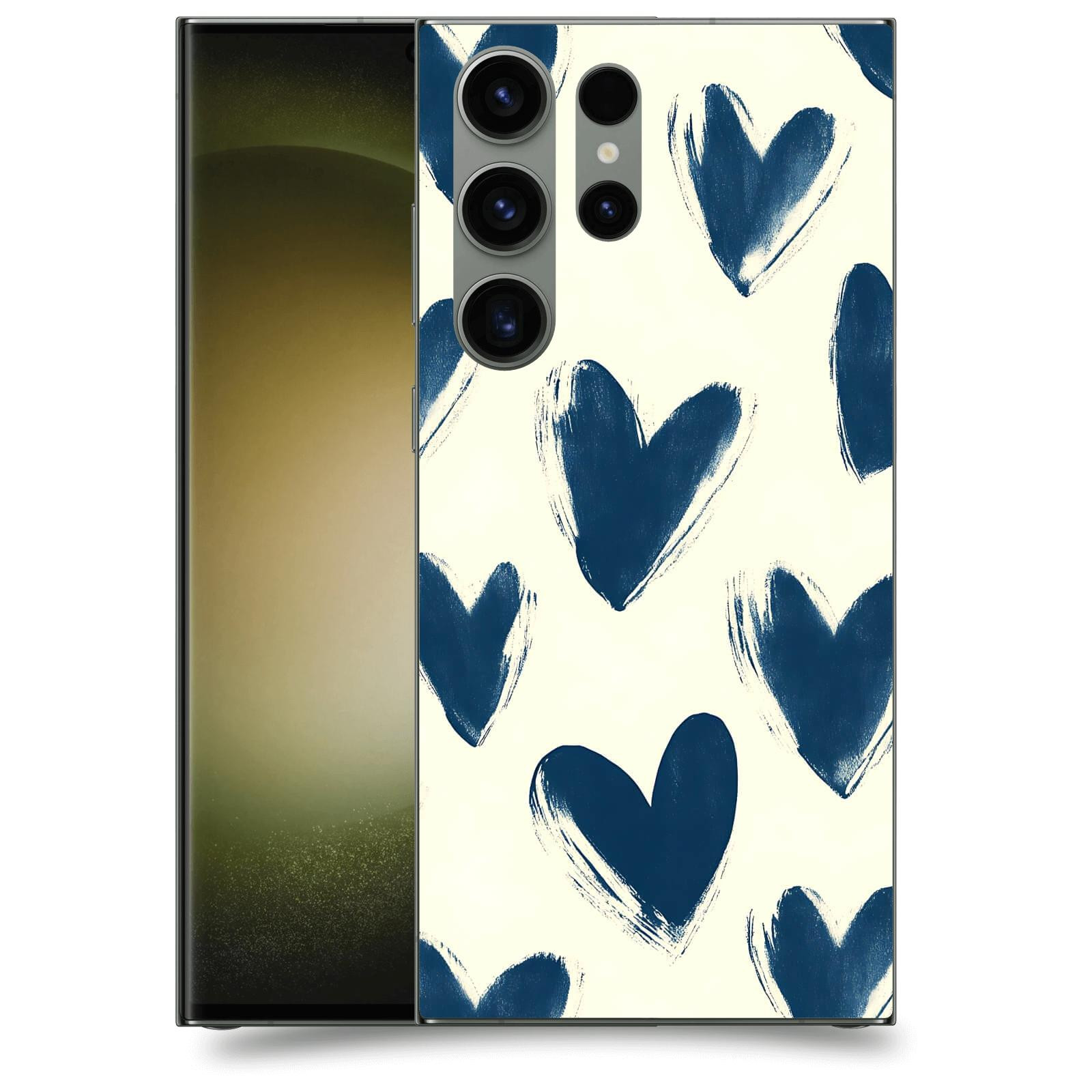 ACOVER Kryt na mobil Samsung Galaxy S23 Ultra 5G - Blue hearts