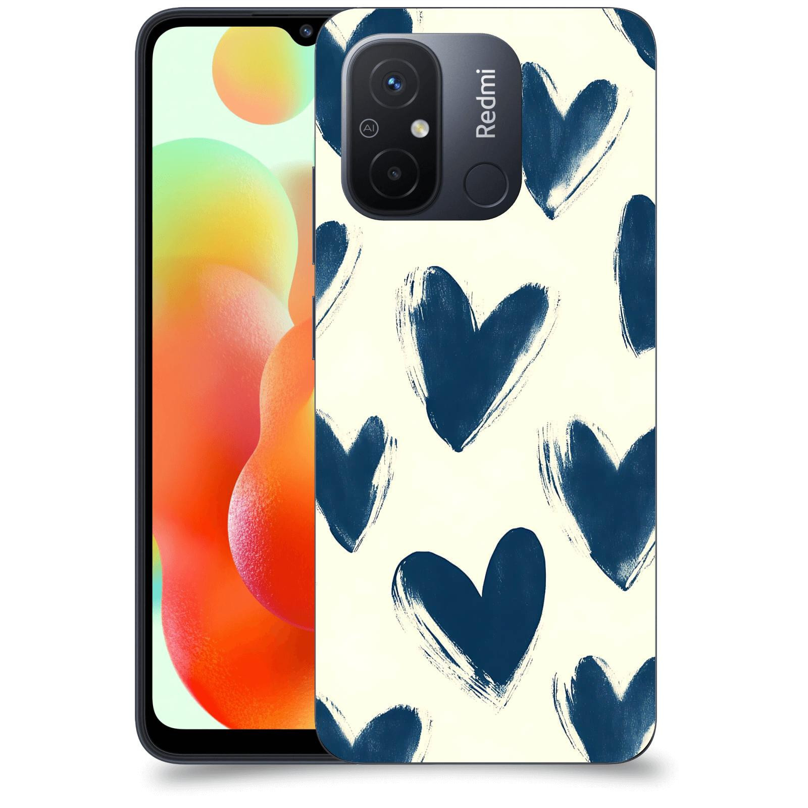 ACOVER Kryt na mobil Xiaomi Redmi 12C - Blue hearts