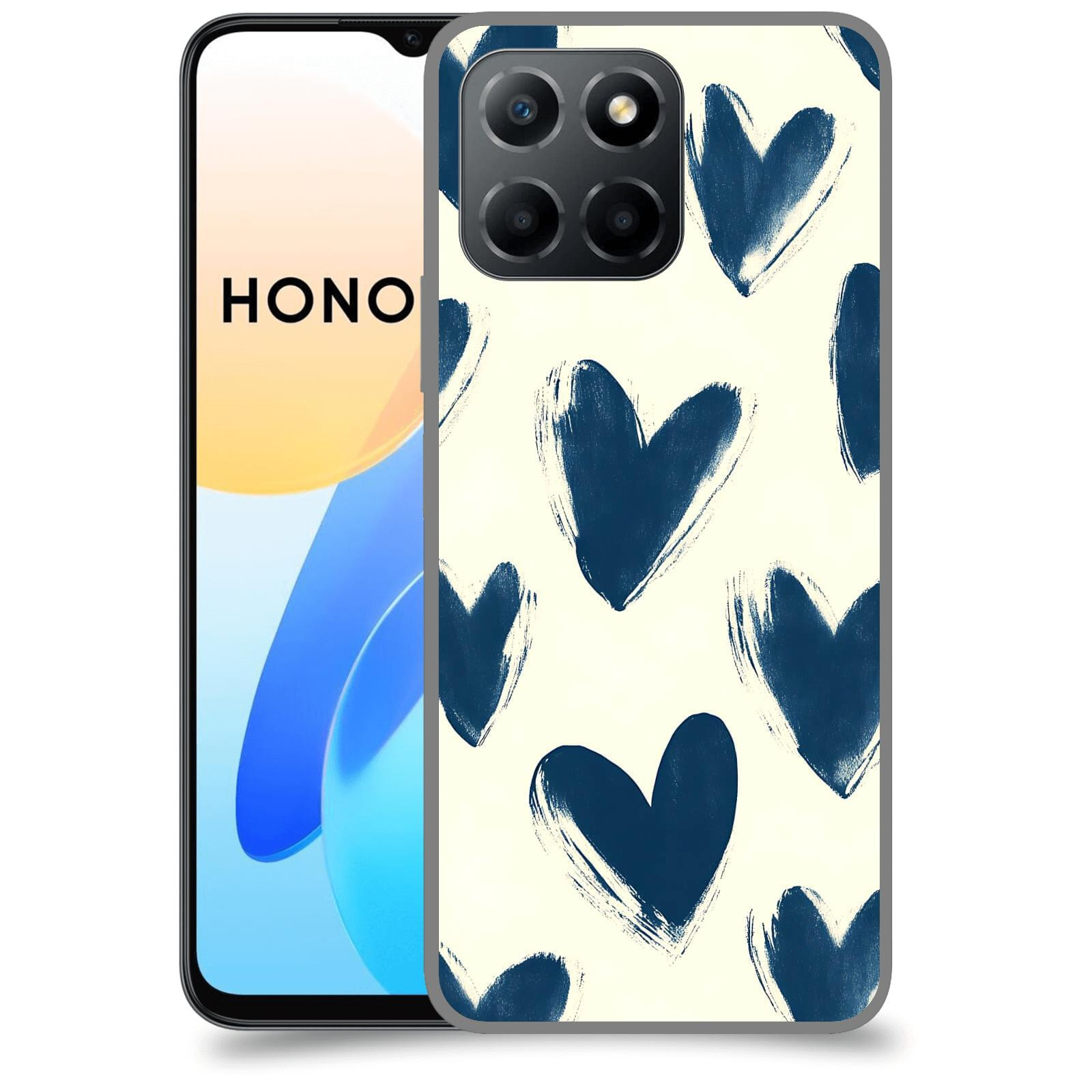 ACOVER Kryt na mobil Honor X8 4G - Blue hearts