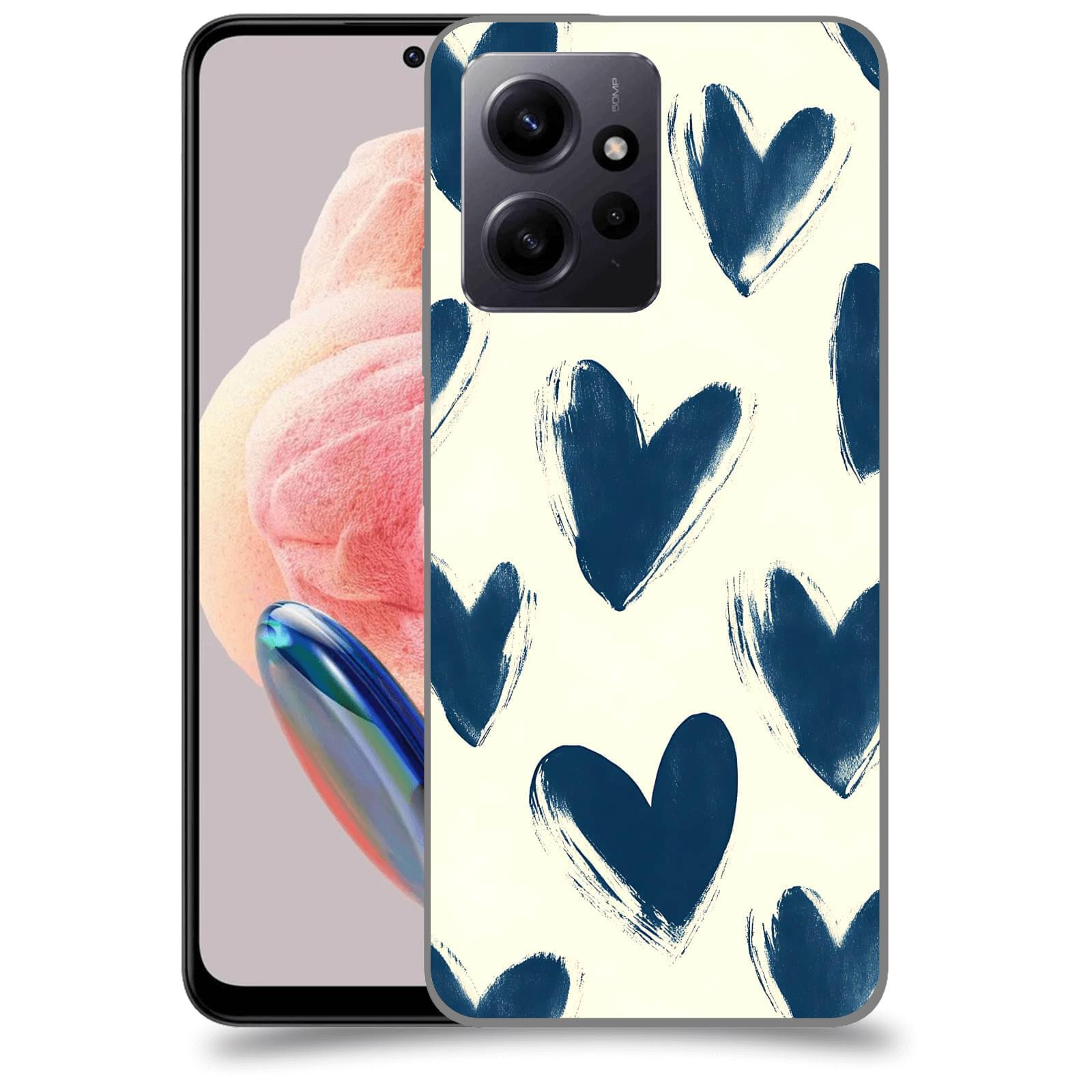 ACOVER Kryt na mobil Xiaomi Redmi Note 12 4G - Blue hearts