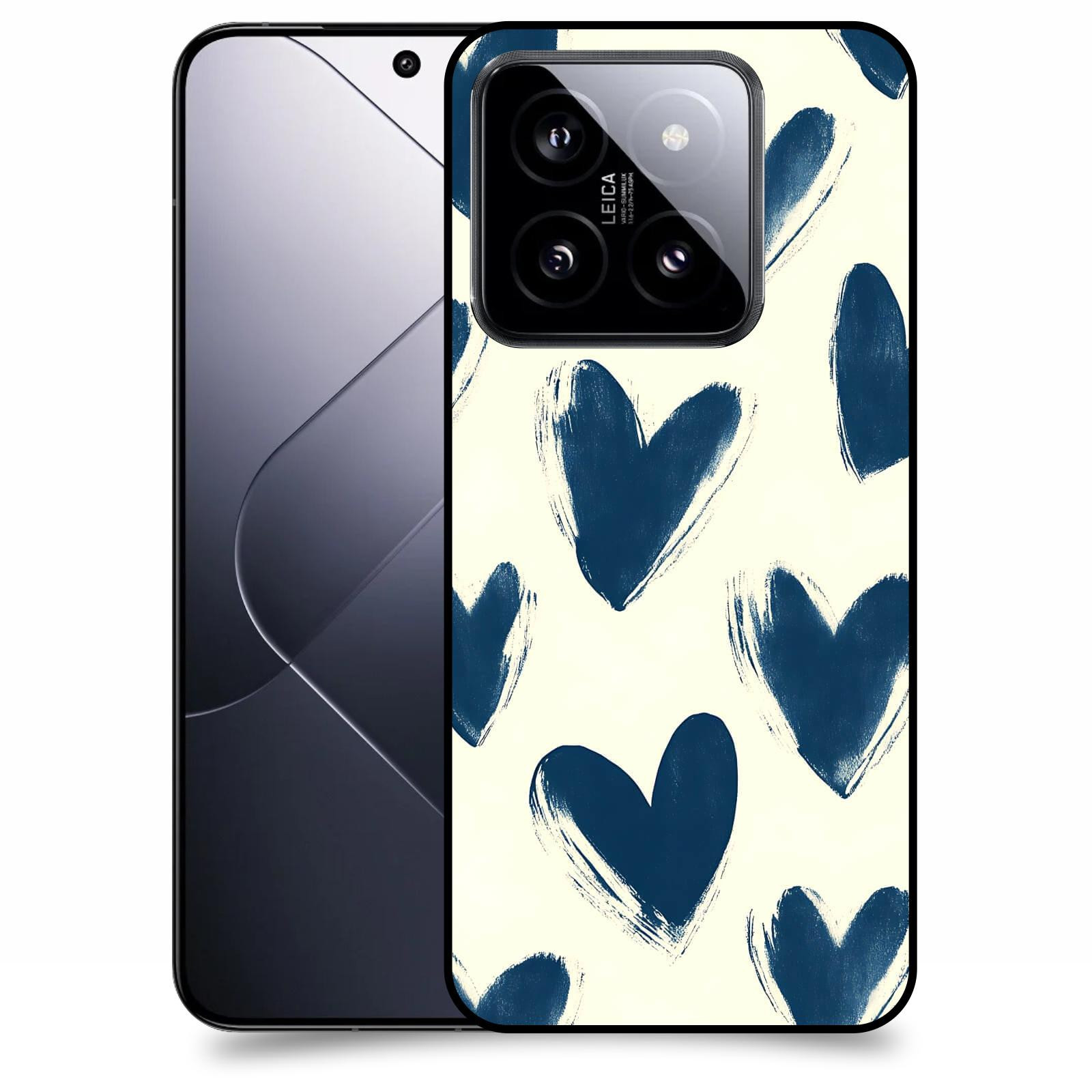 ACOVER Kryt na mobil Xiaomi 14 Pro - Blue hearts