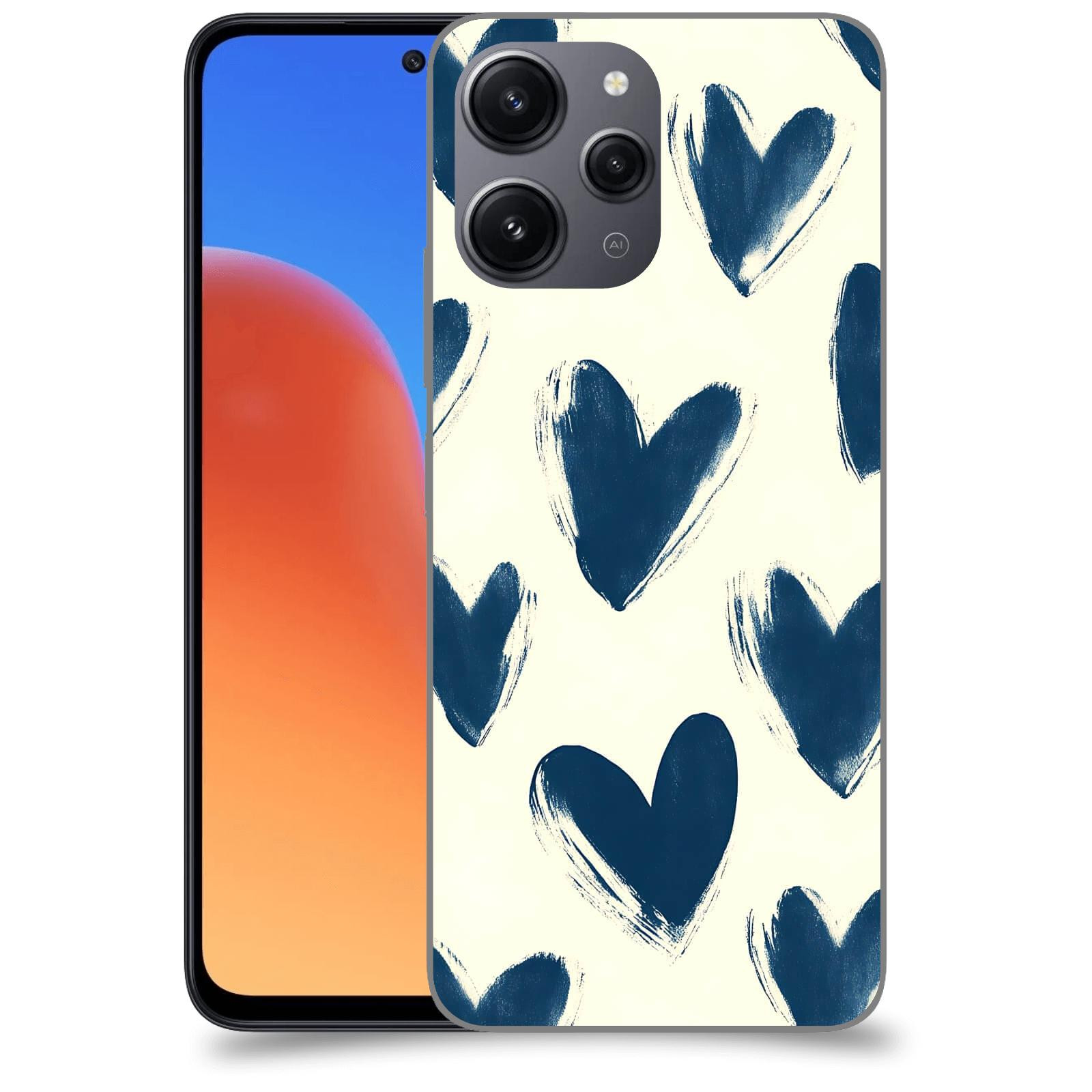 ACOVER Kryt na mobil Xiaomi Redmi 12 - Blue hearts