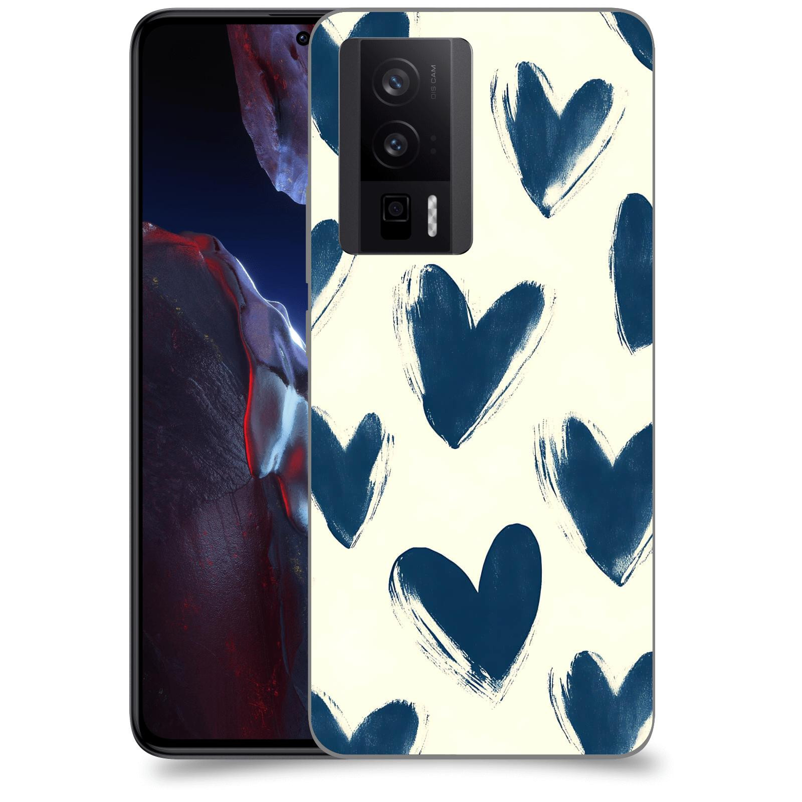 ACOVER Kryt na mobil Xiaomi Poco F5 Pro 5G - Blue hearts