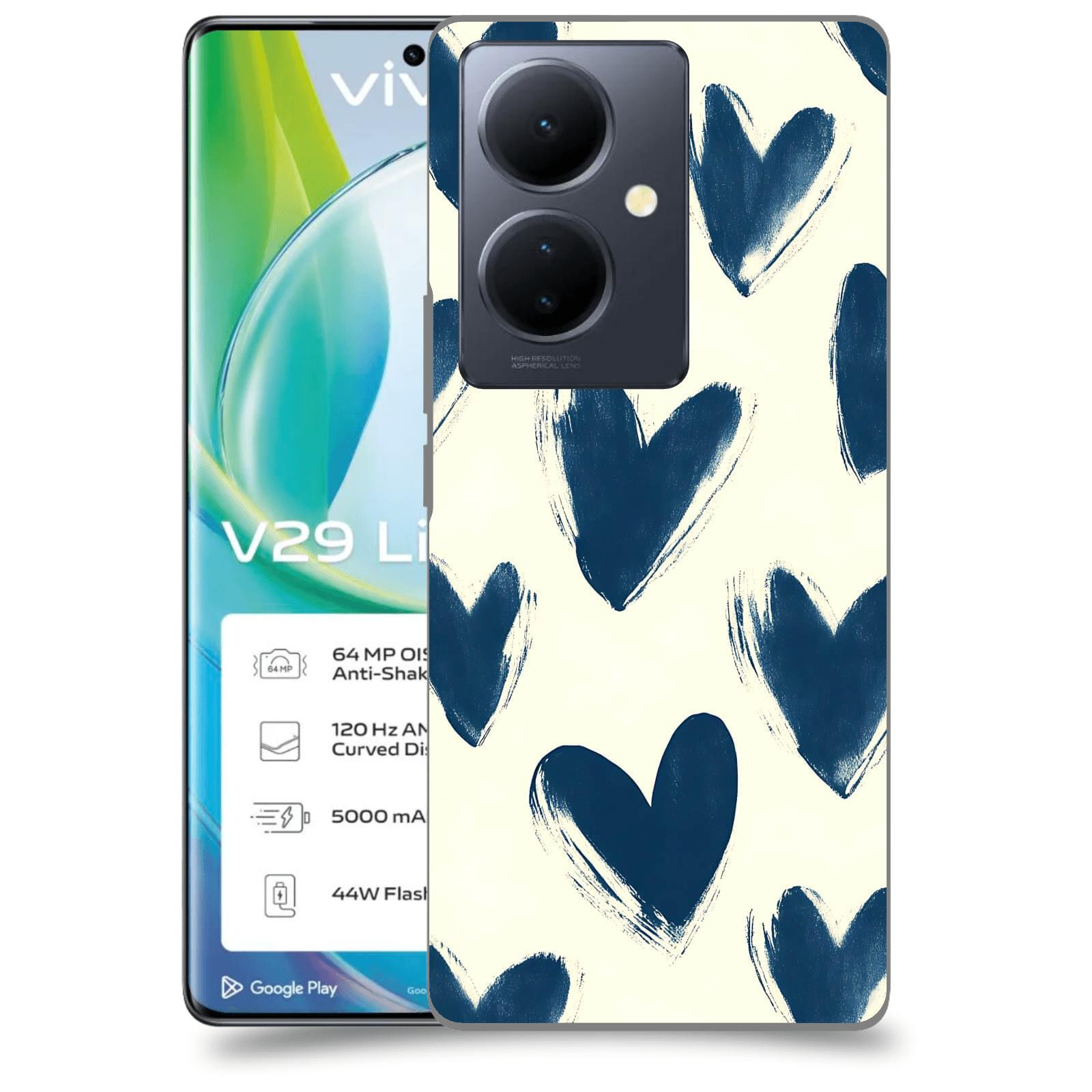 ACOVER Kryt na mobil VIVO V29 Lite 5G - Blue hearts