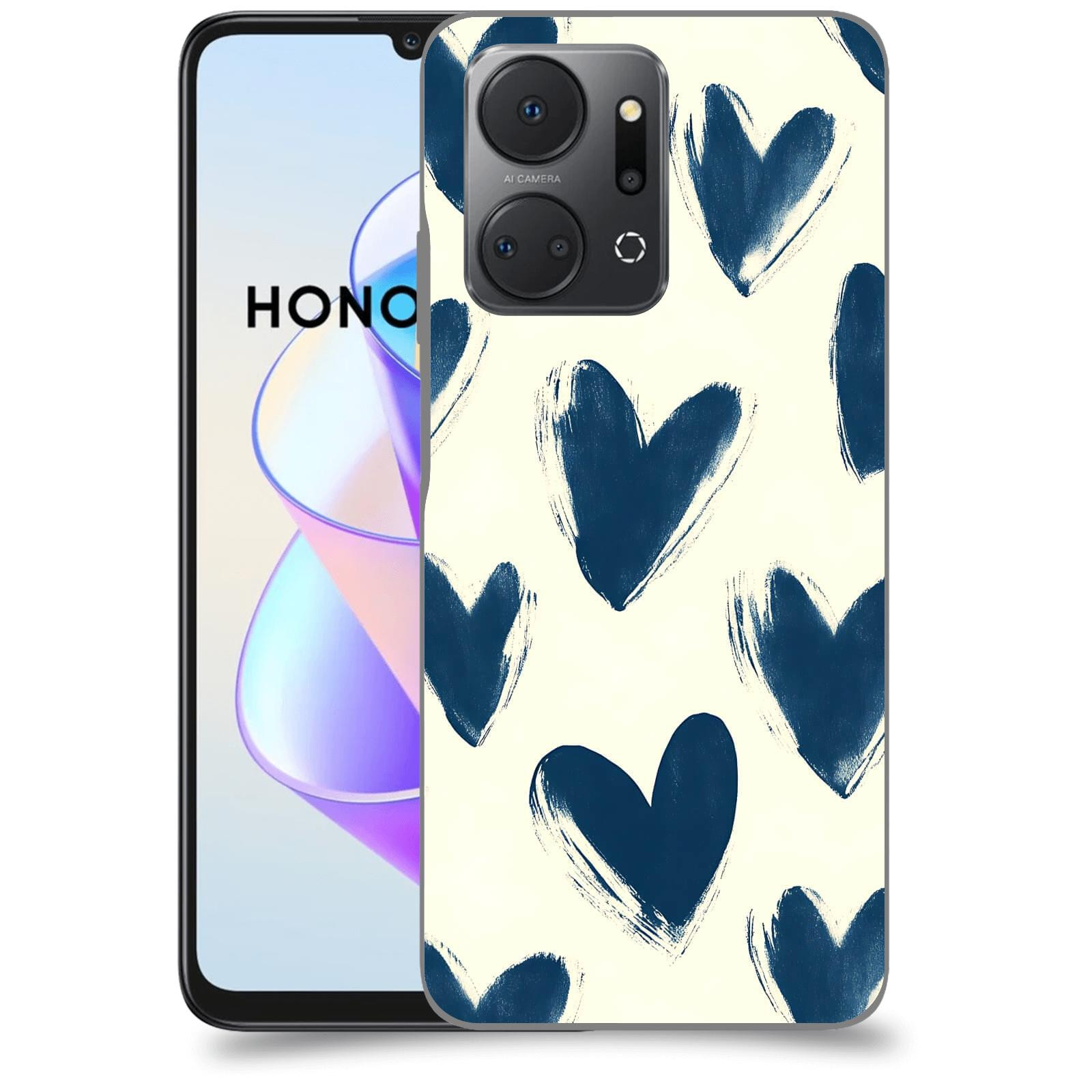 ACOVER Kryt na mobil HONOR X7a - Blue hearts