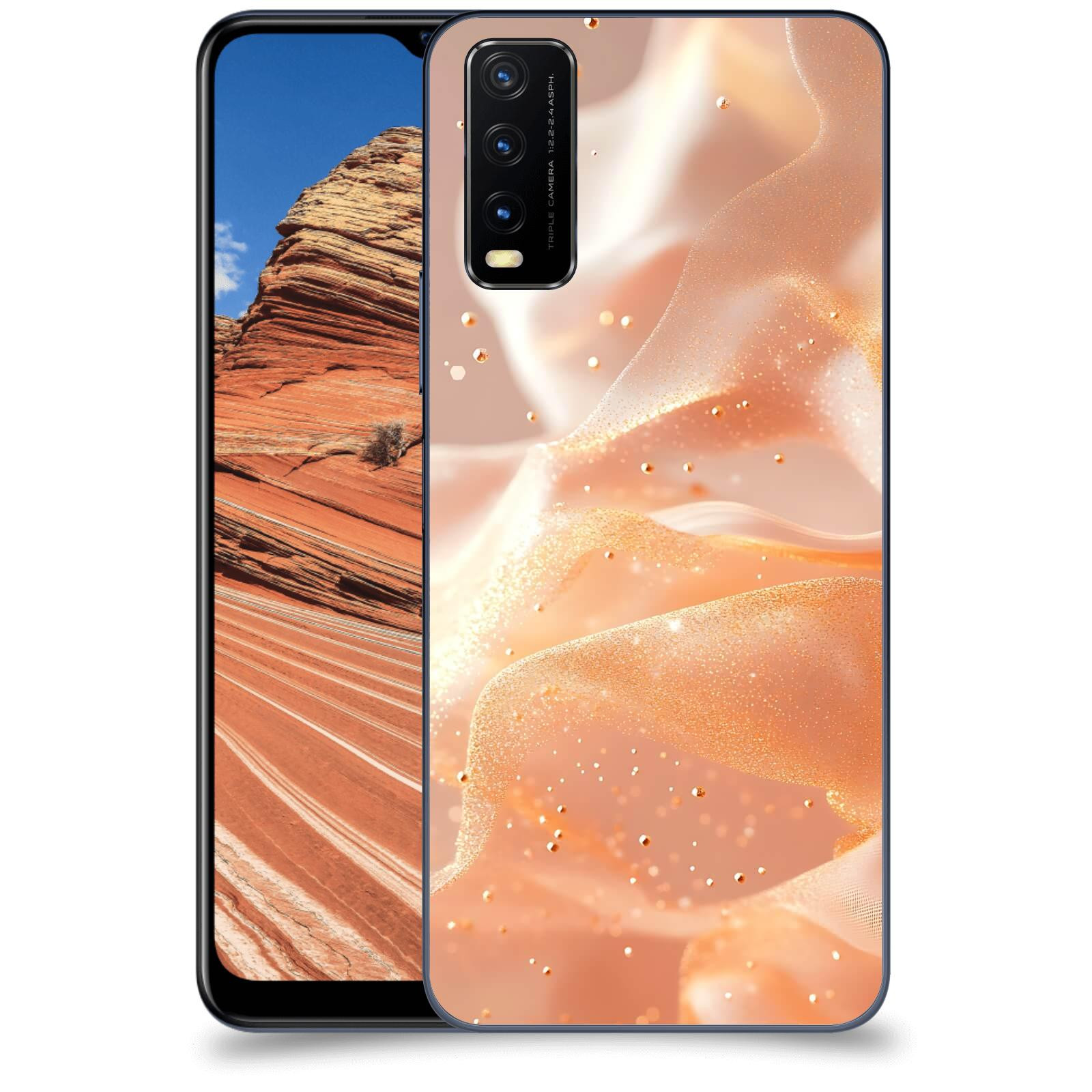 ACOVER Kryt na mobil Vivo Y20s - Éterický třpyt