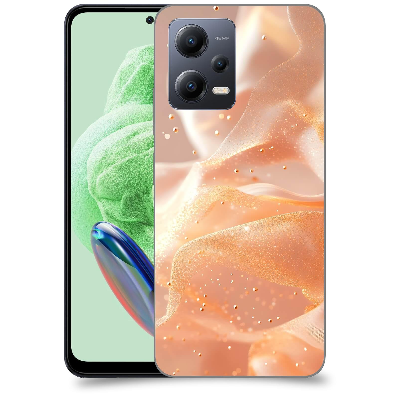 ACOVER Kryt na mobil Xiaomi Redmi Note 12 PRO 5G - Éterický třpyt