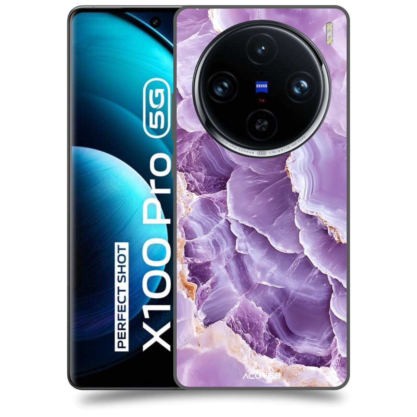 ACOVER Kryt na mobil Vivo X100 Pro - Fialová krása