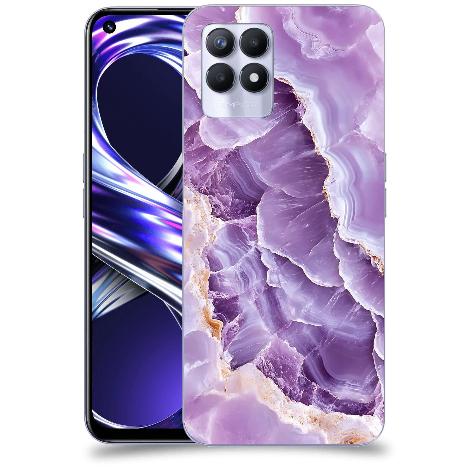 ACOVER Kryt na mobil Realme 8i - Fialová krása