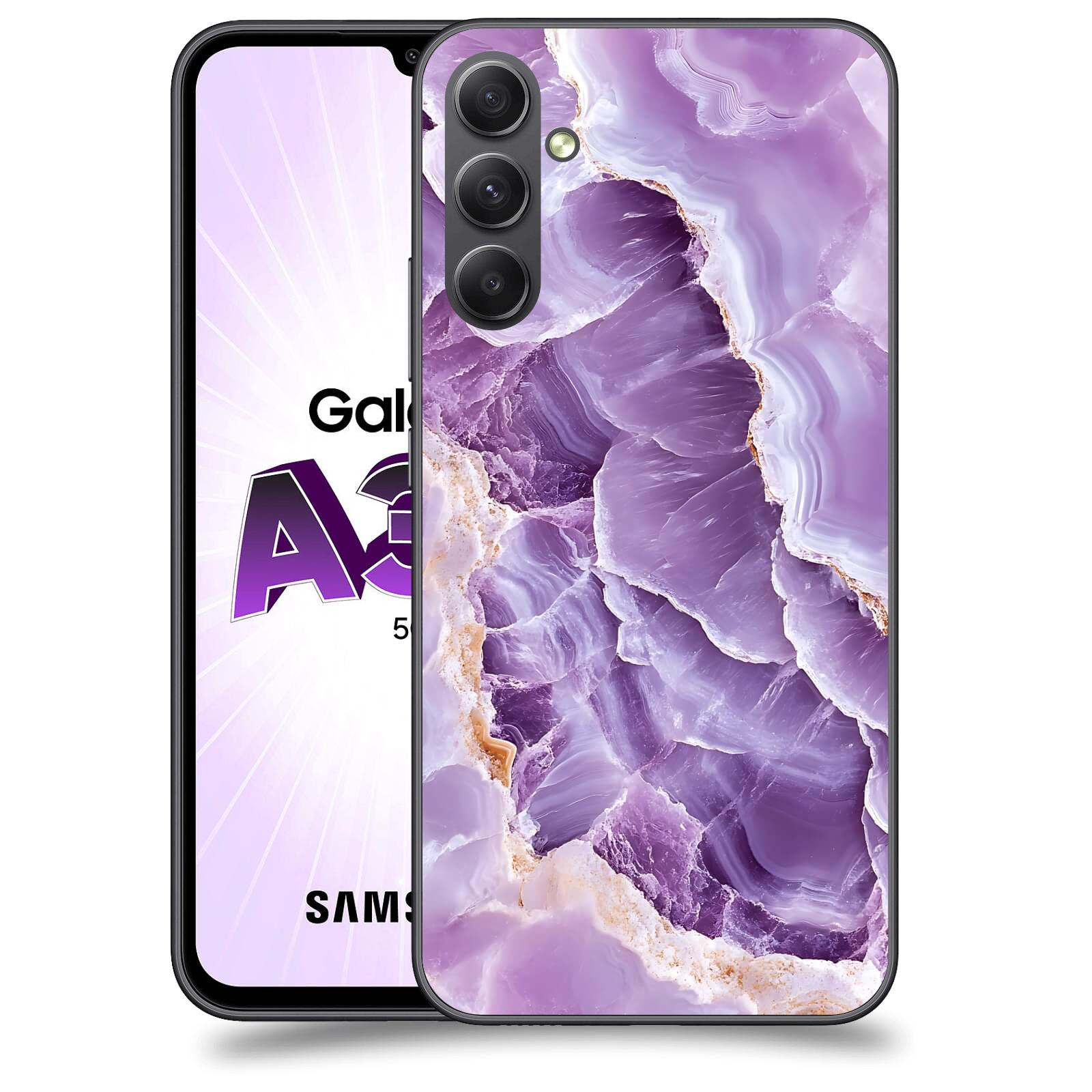 ACOVER Kryt na mobil Samsung Galaxy A34 - Fialová krása