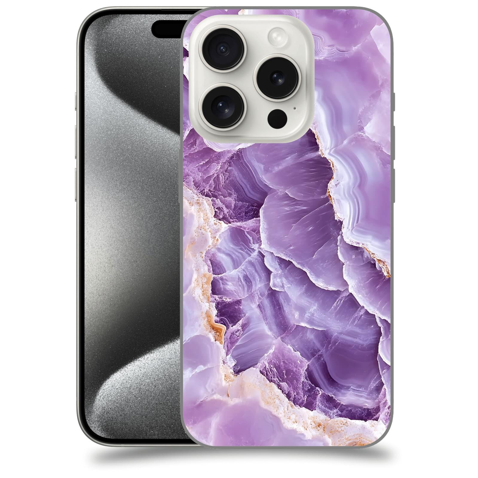 ACOVER Kryt na mobil Apple iPhone 15 pro - Fialová krása