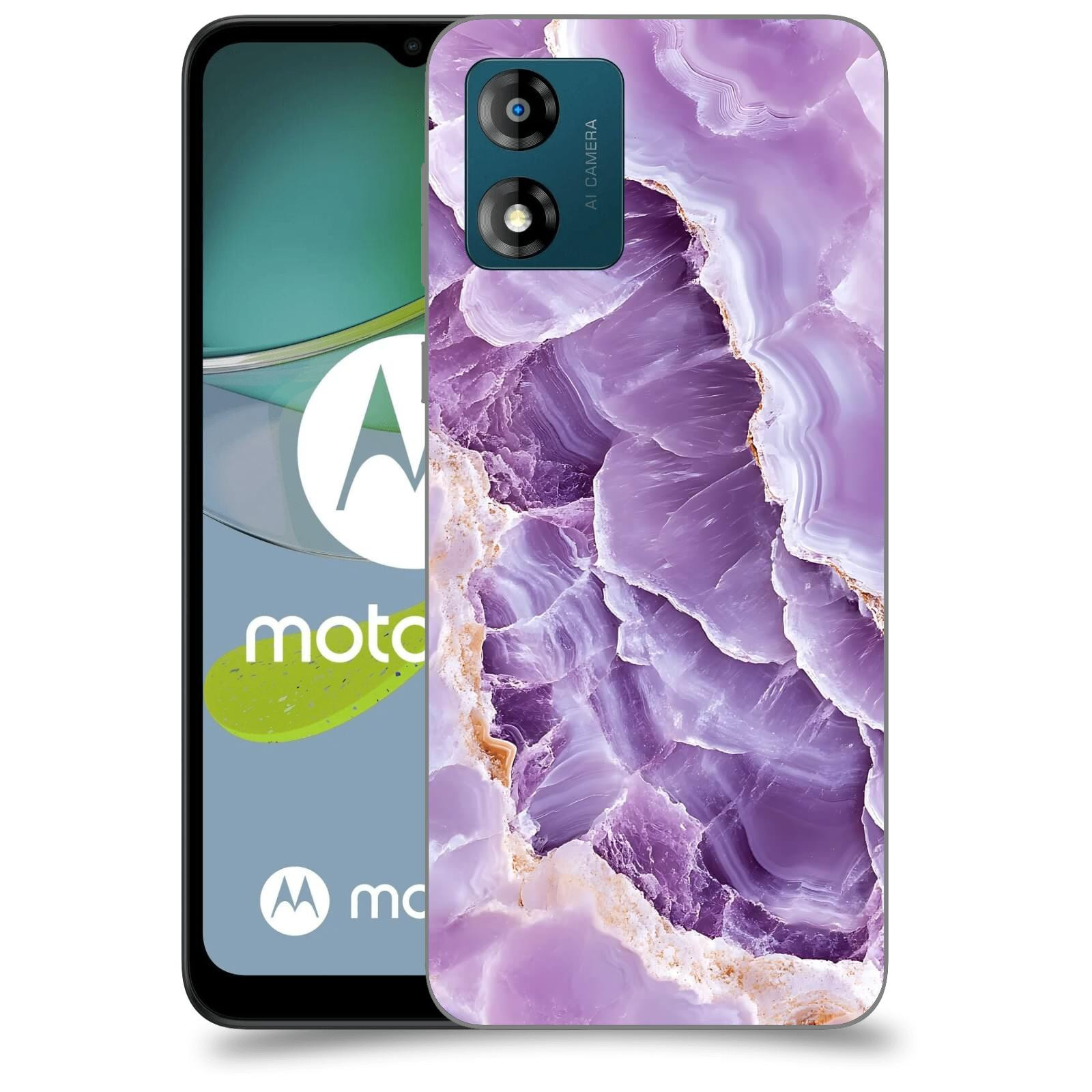 ACOVER Kryt na mobil Motorola Moto E13 - Fialová krása