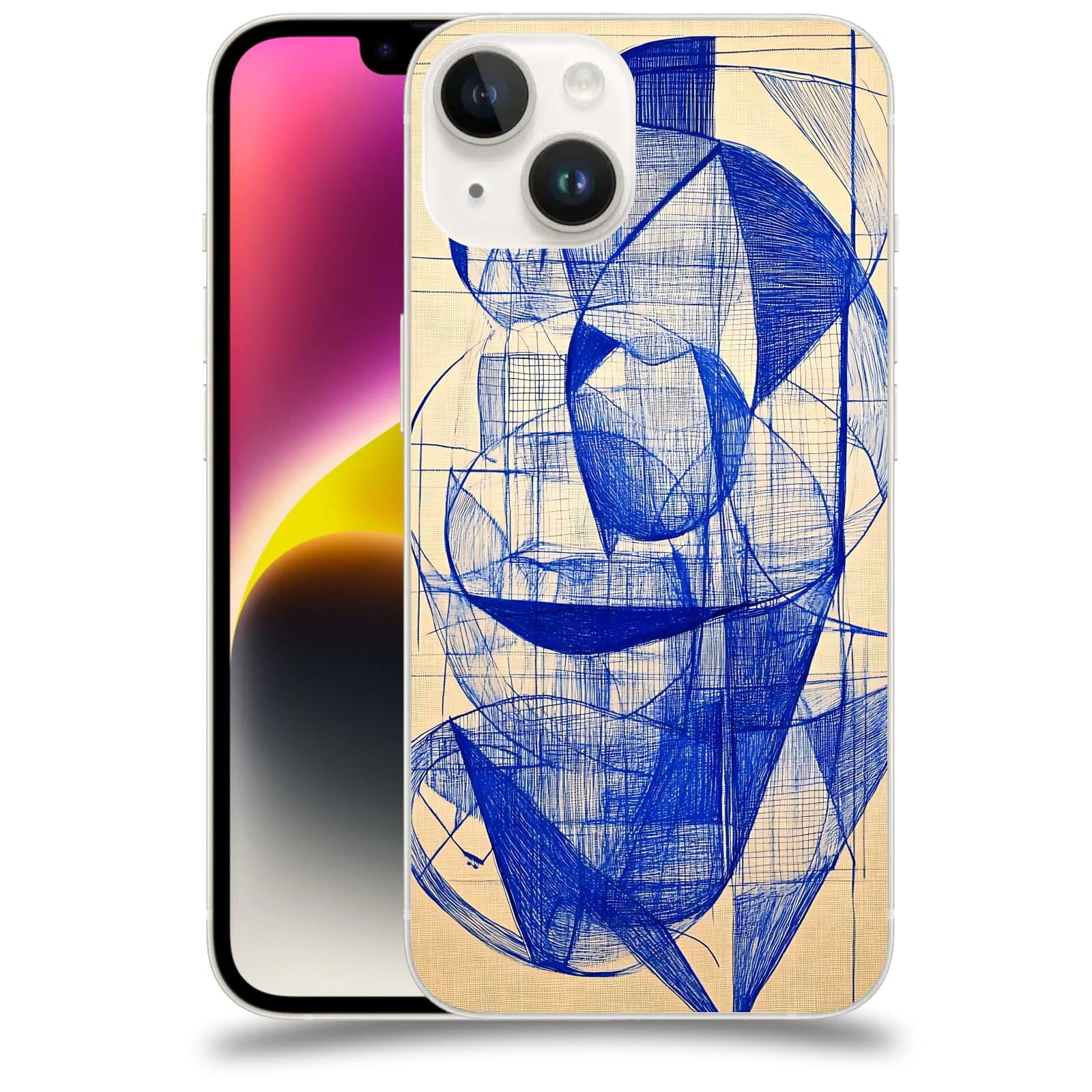 ACOVER Kryt na mobil Apple iPhone 14 - Geometrický chaos