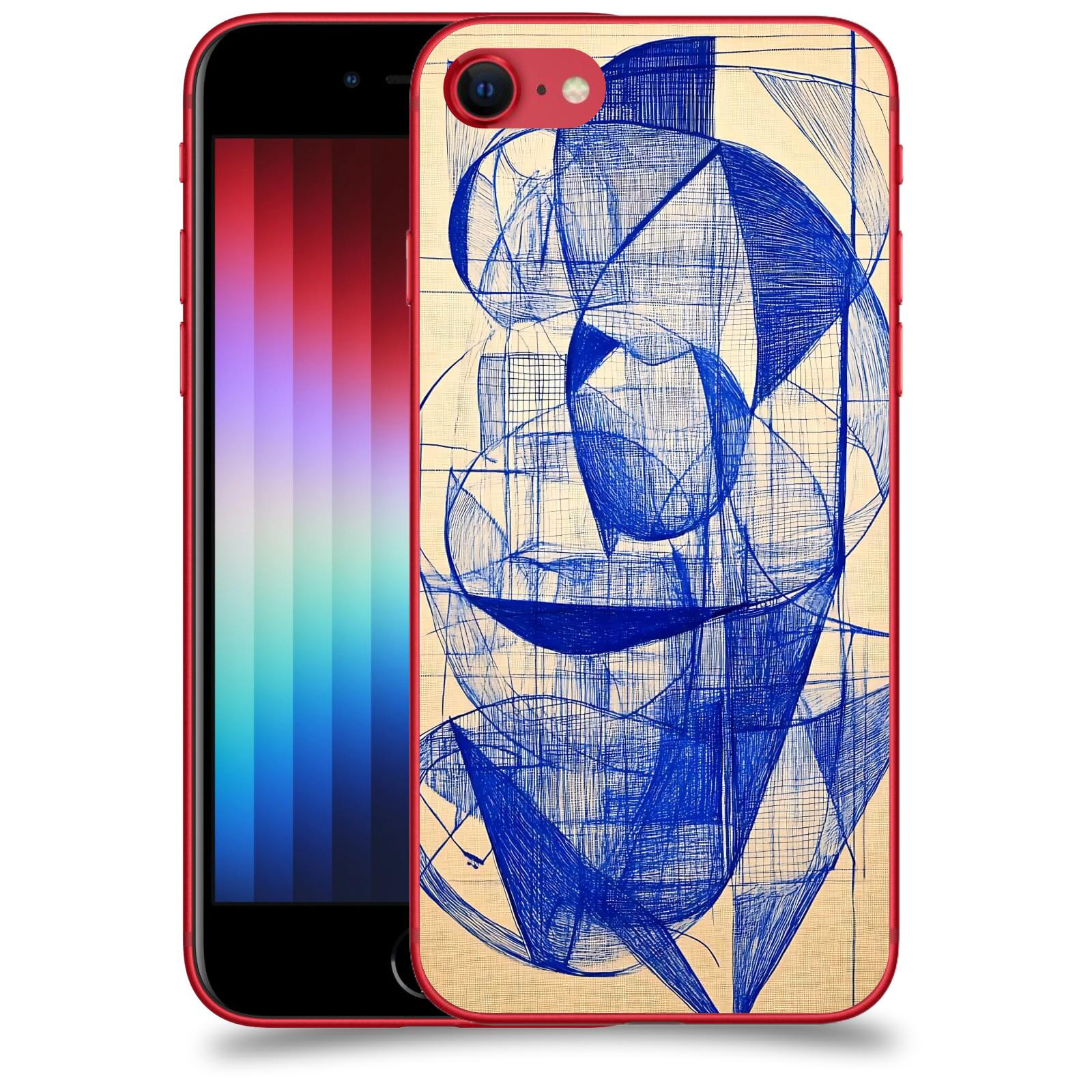 ACOVER Kryt na mobil Apple iPhone SE 2022 - Geometrický chaos