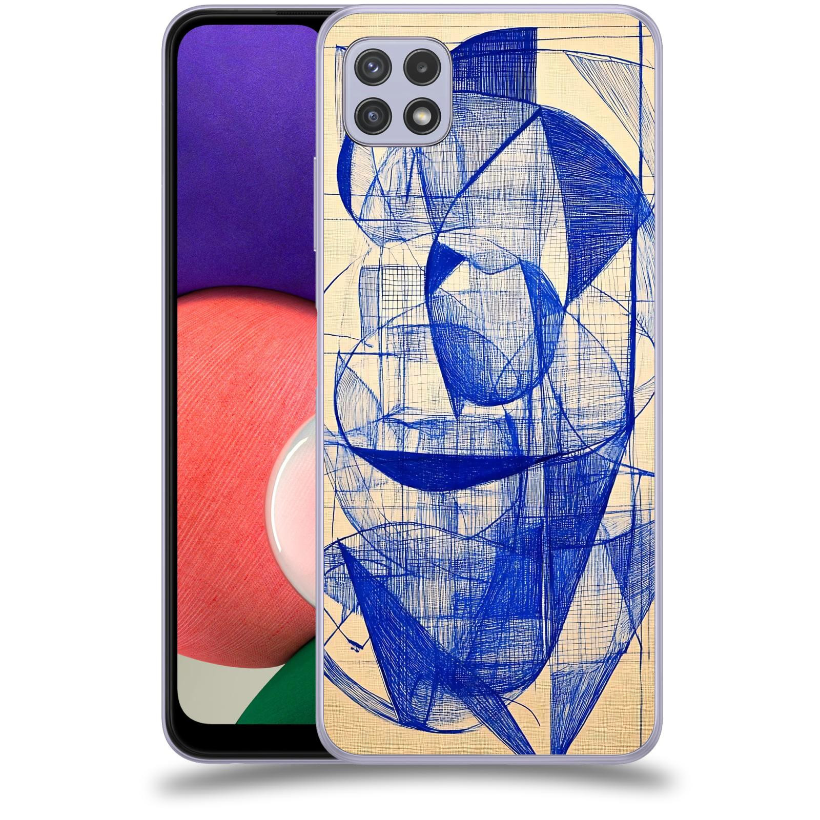 ACOVER Kryt na mobil Samsung Galaxy A22 5G A226B - Geometrický chaos