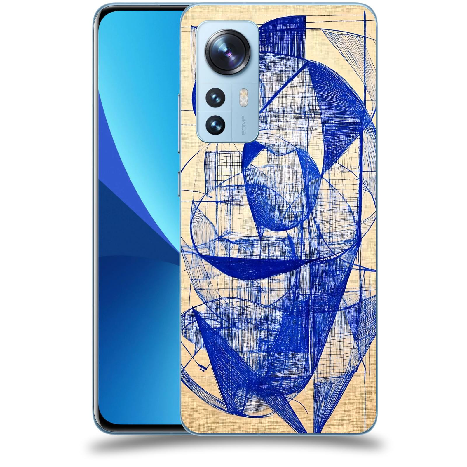 ACOVER Kryt na mobil Xiaomi 12 - Geometrický chaos