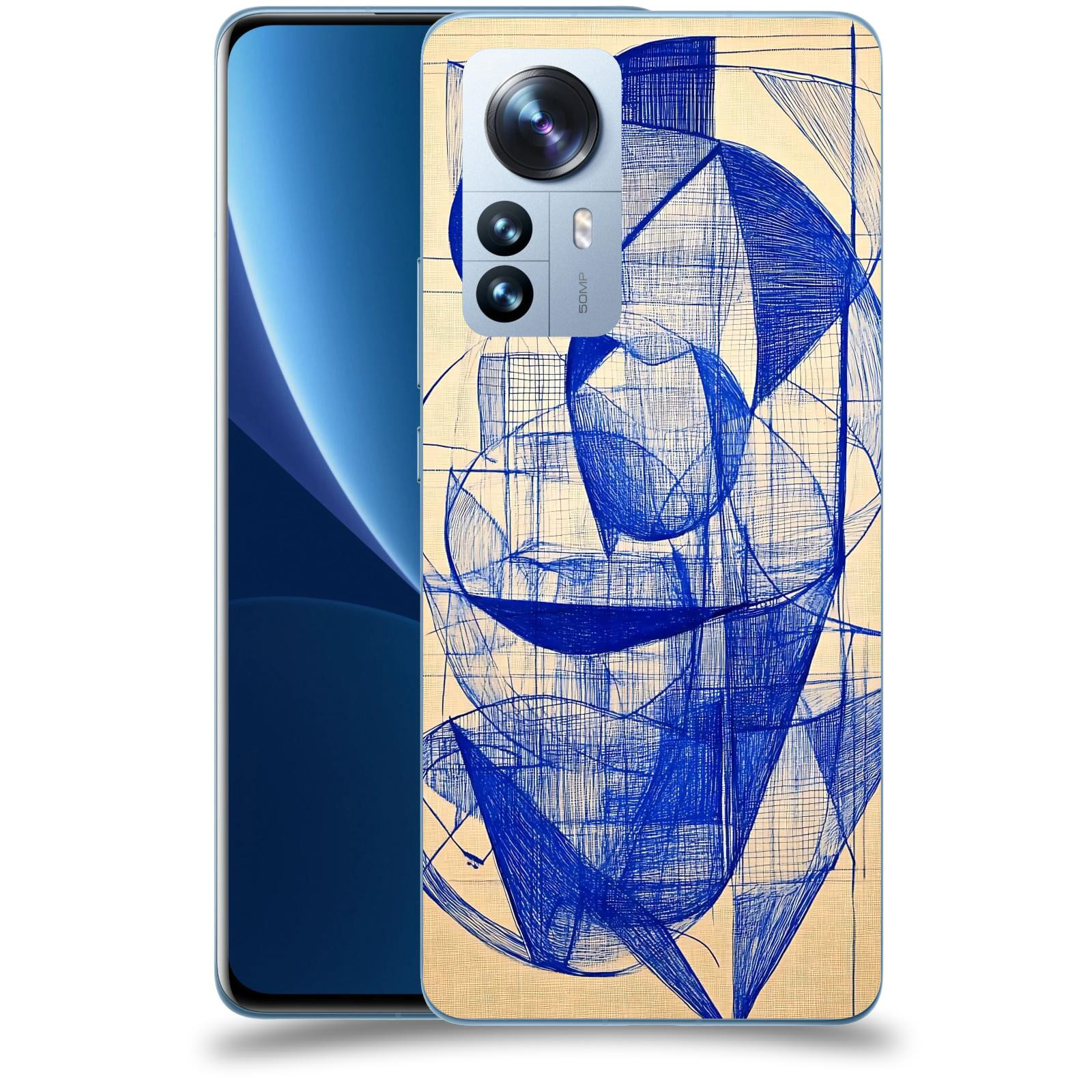 ACOVER Kryt na mobil Xiaomi 12 Pro - Geometrický chaos