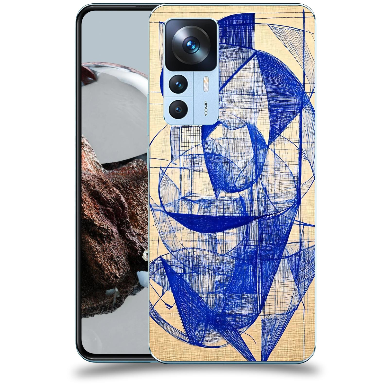 ACOVER Kryt na mobil Xiaomi 12T - Geometrický chaos