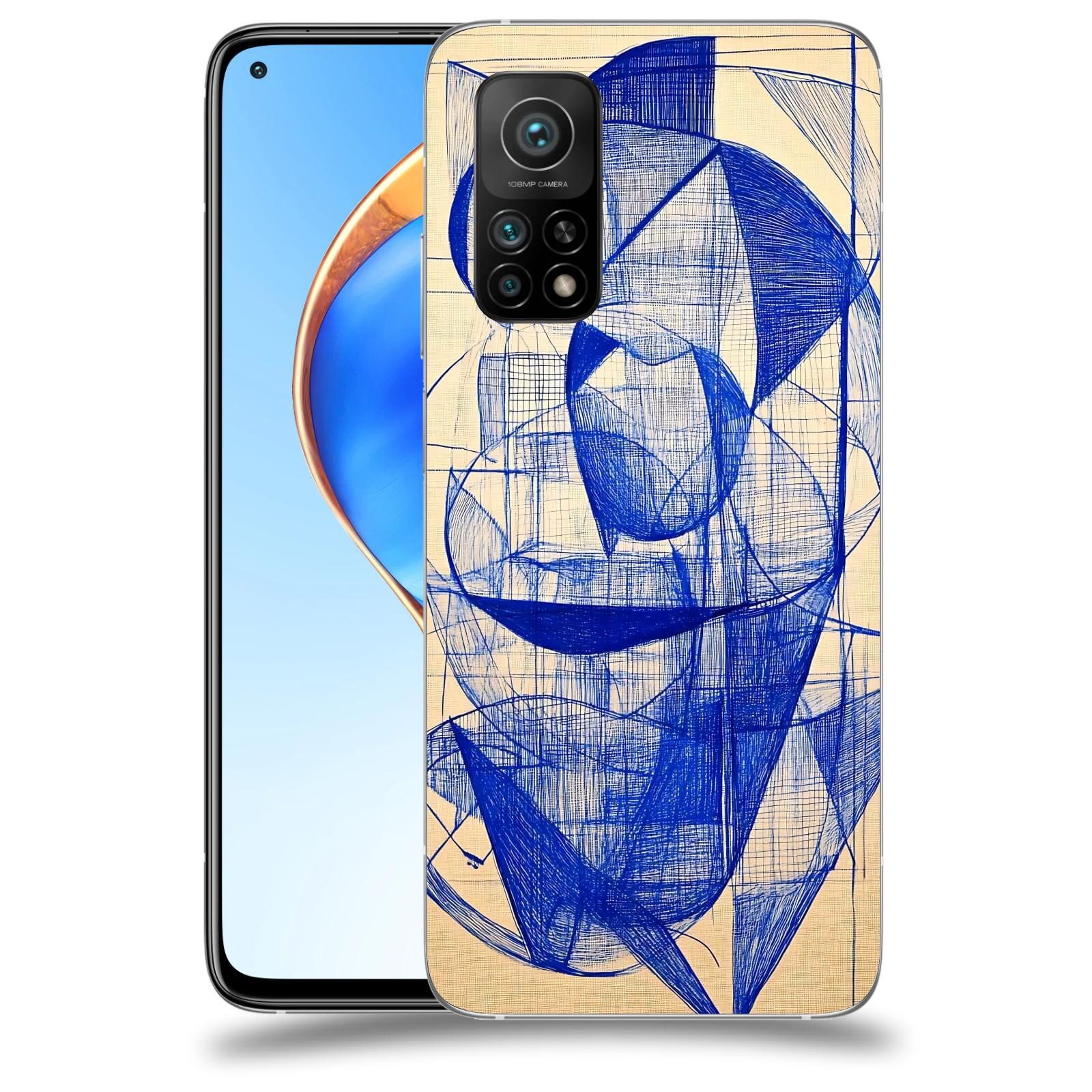 ACOVER Kryt na mobil Xiaomi Mi 10T Pro - Geometrický chaos
