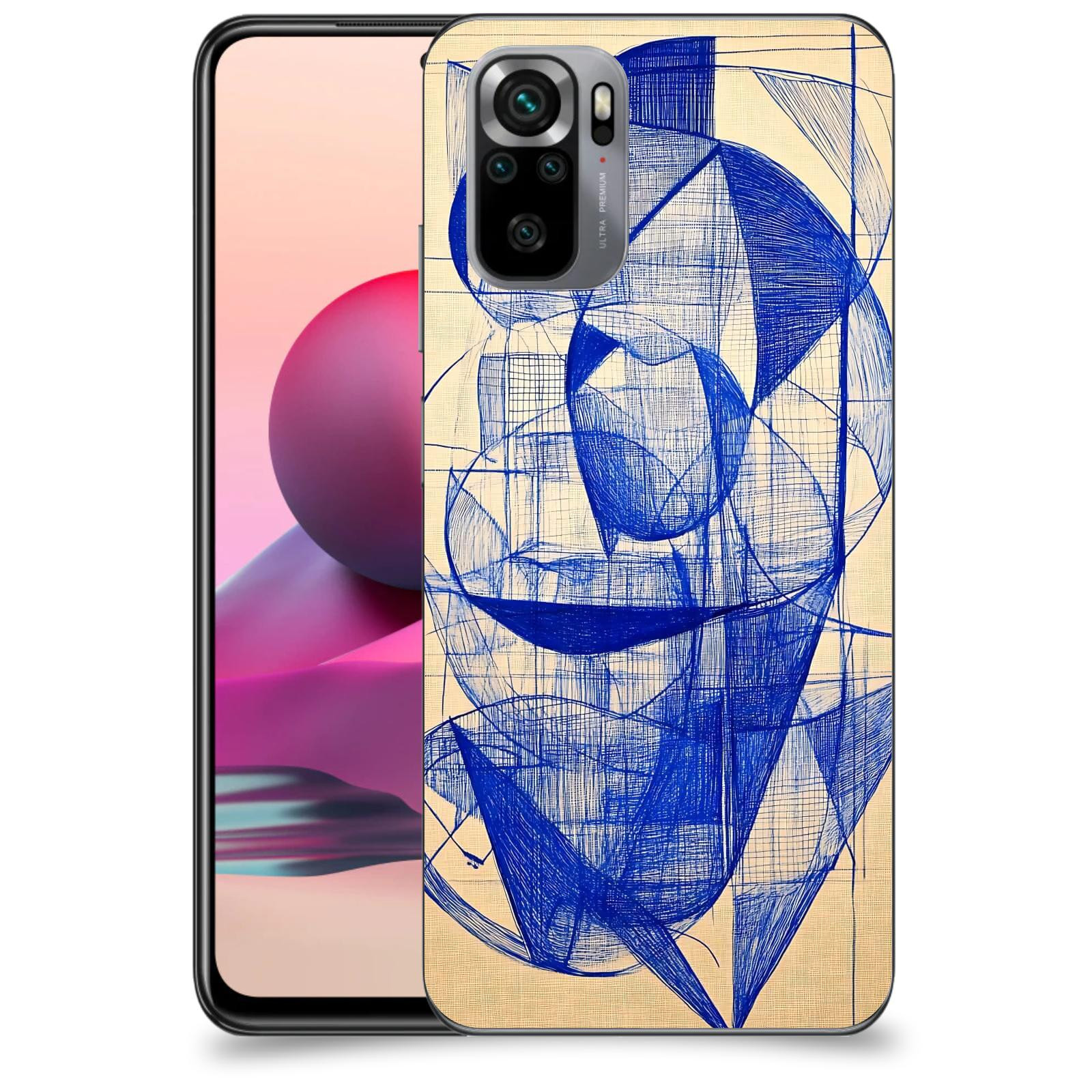 ACOVER Kryt na mobil Xiaomi Redmi Note 10S - Geometrický chaos