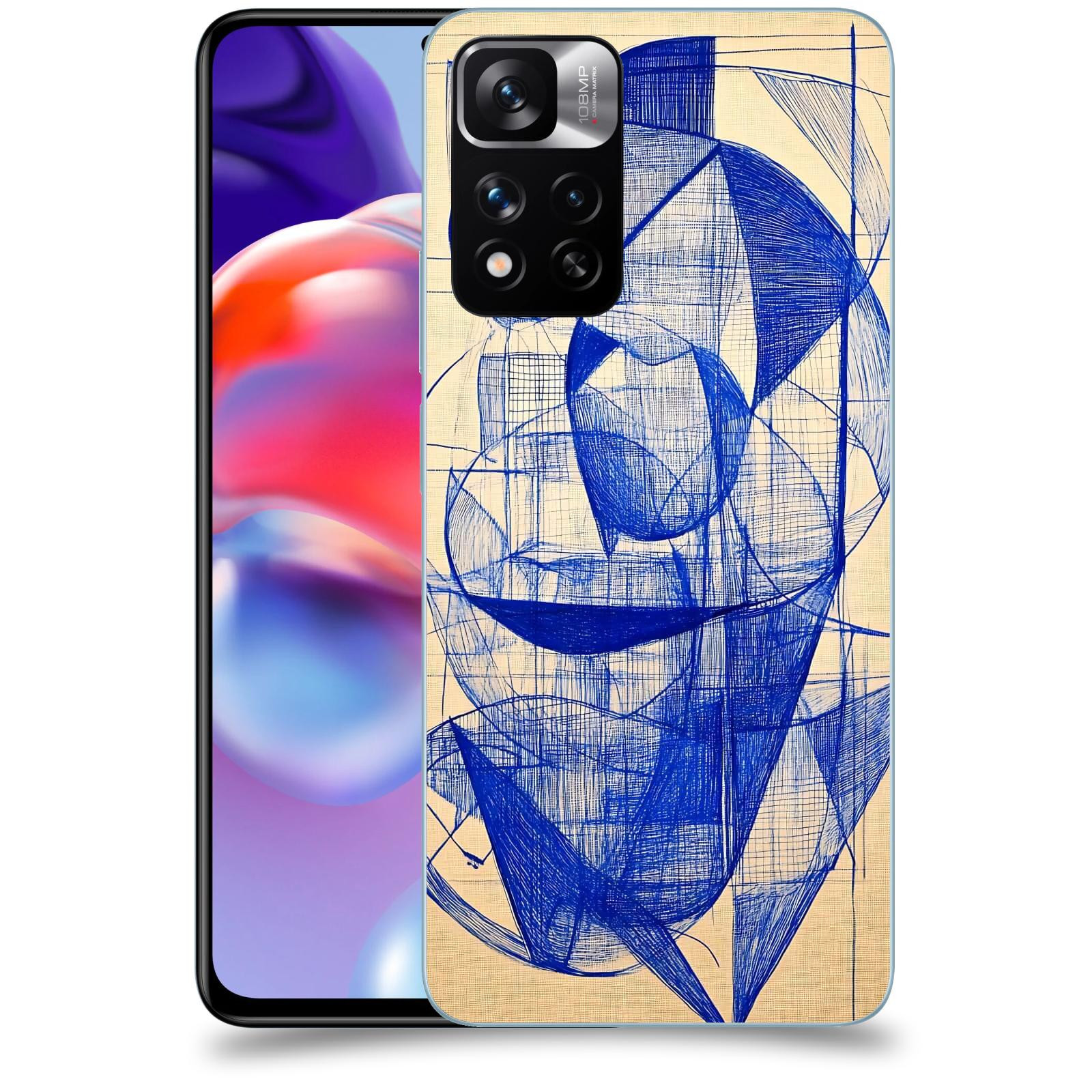ACOVER Kryt na mobil Xiaomi Redmi Note 11 Pro+ 5G - Geometrický chaos