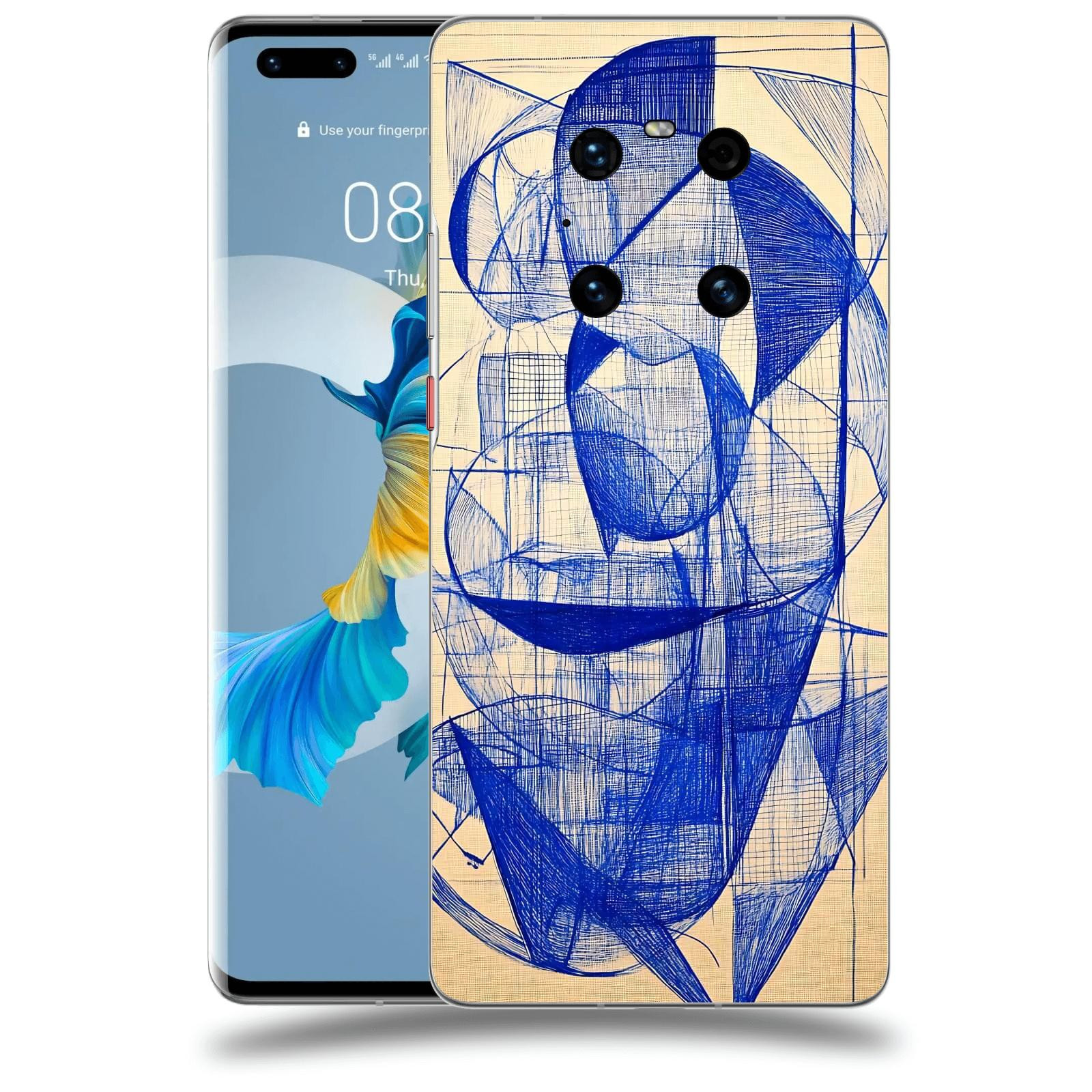 ACOVER Kryt na mobil Huawei Mate 40 Pro - Geometrický chaos