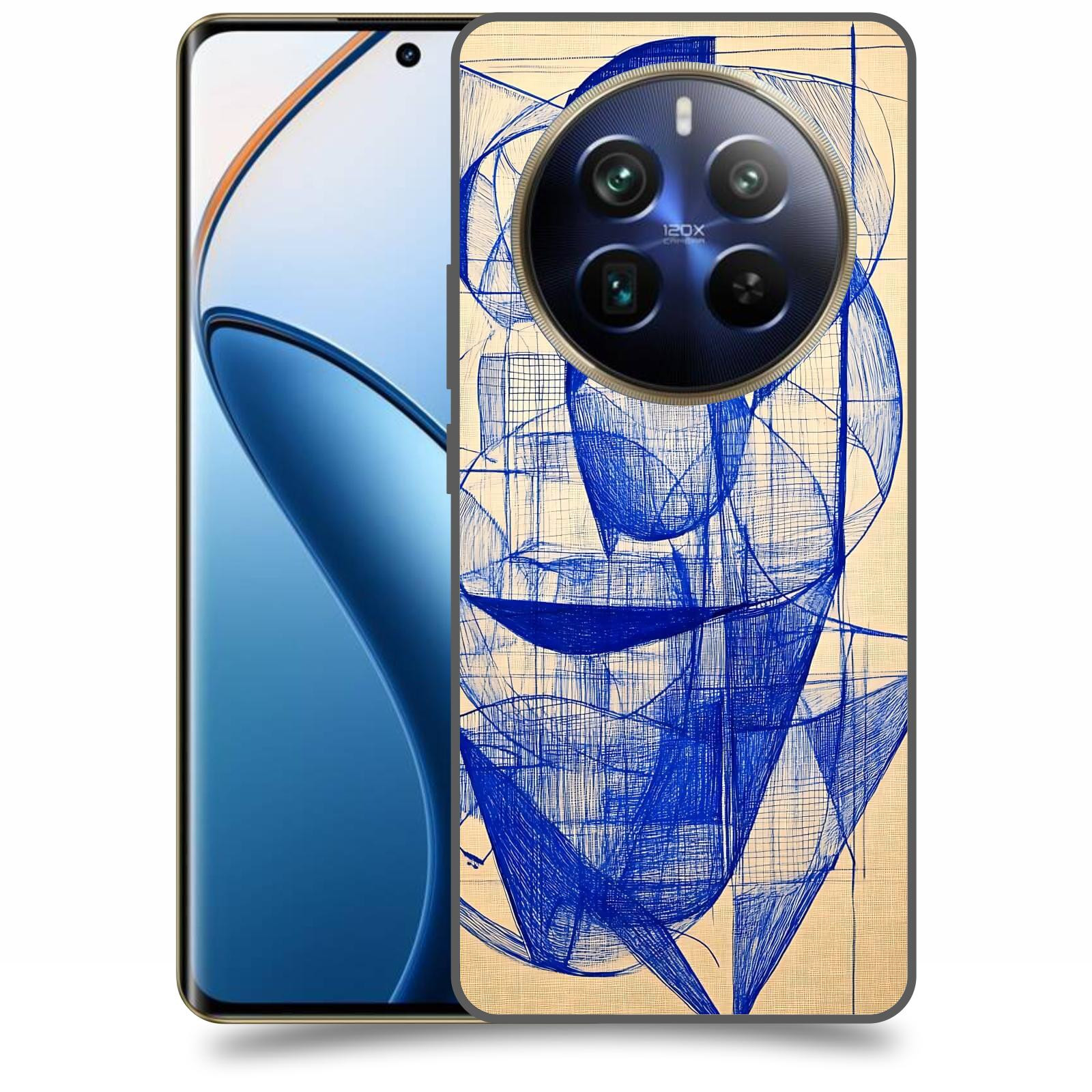 ACOVER Kryt na mobil Realme 12 pro+ 5g - Geometrický chaos