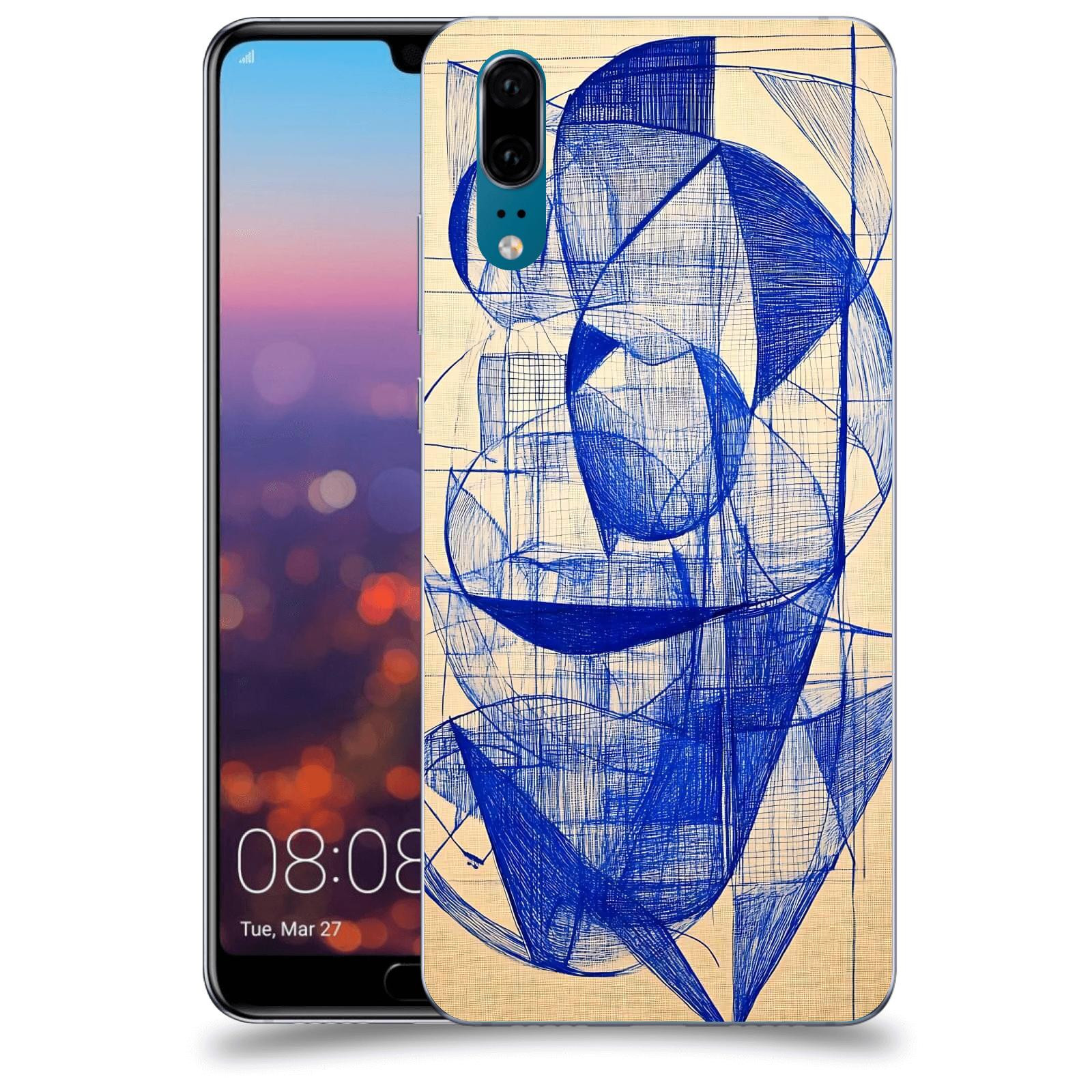 ACOVER Kryt na mobil Huawei P20 - Geometrický chaos