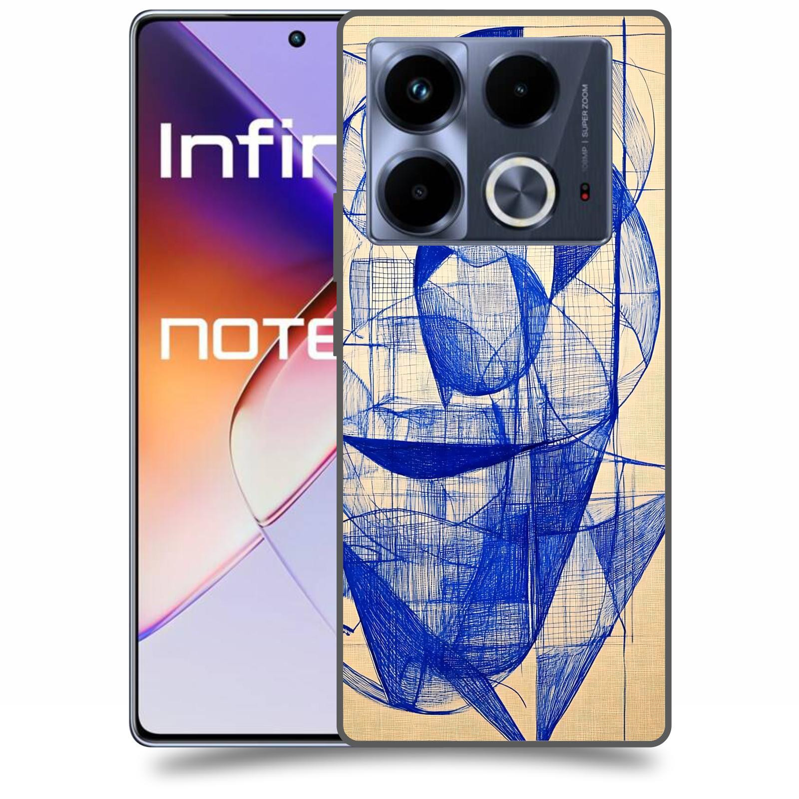ACOVER Kryt na mobil Infinix Note 40 - Geometrický chaos
